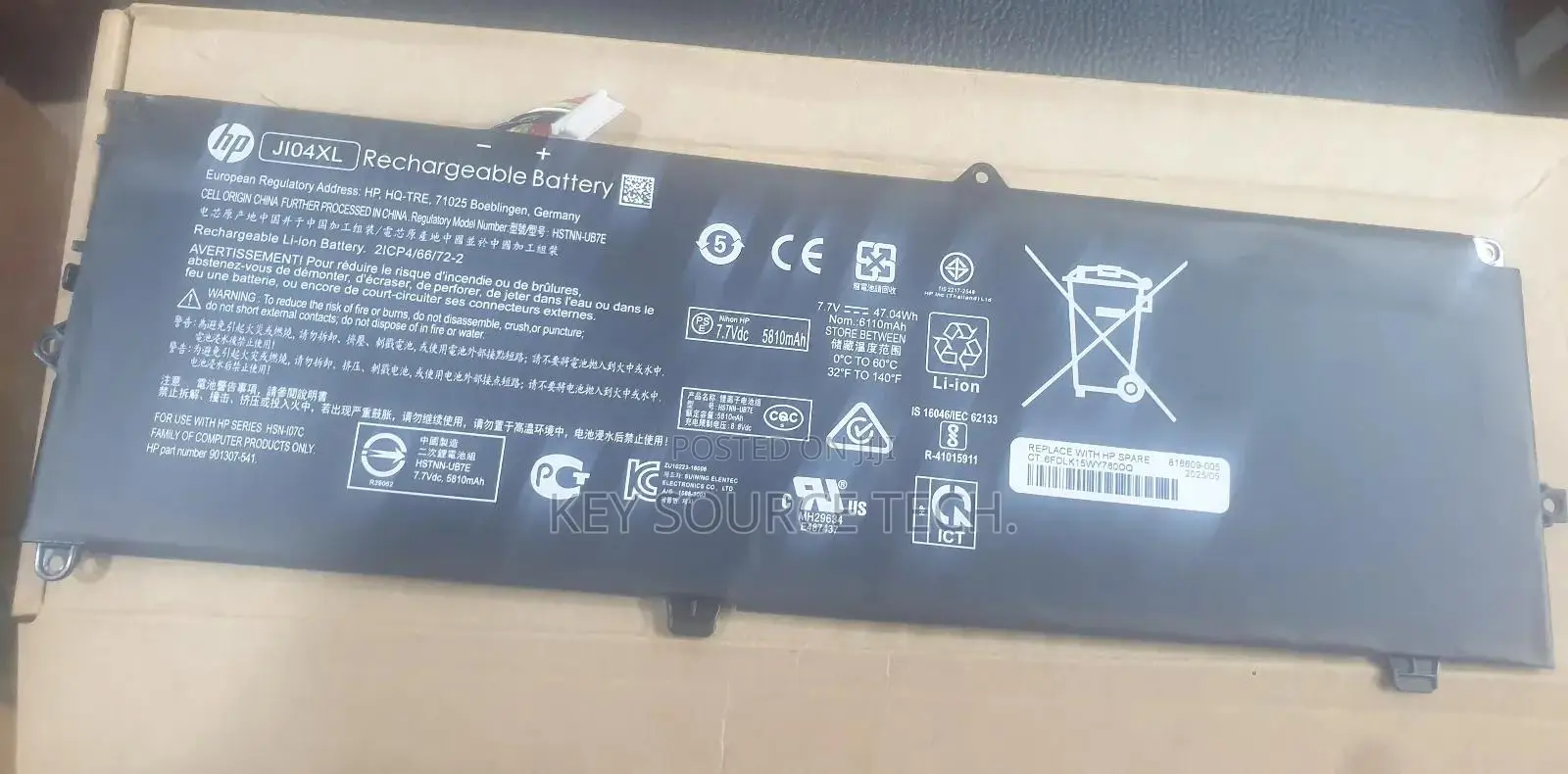 J104xl Battery Elite X2 1012 G2 1lv76ea G2-1lv76ea Series J104xl