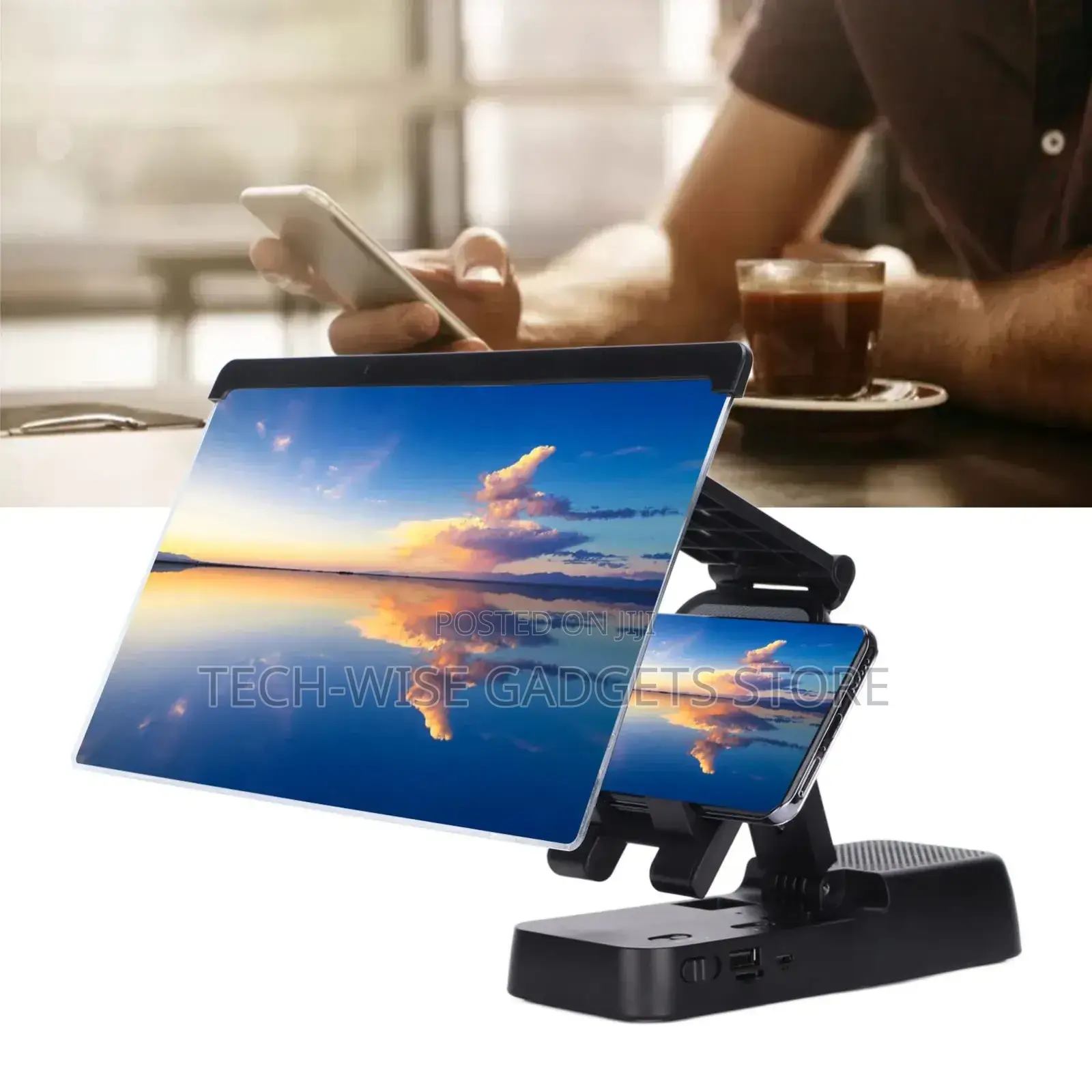 F16 Screen Magnifier With Loud Bracket Speaker