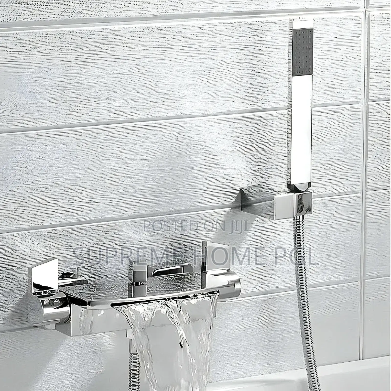 Gold Wall Mounted Waterfall Bath Filler