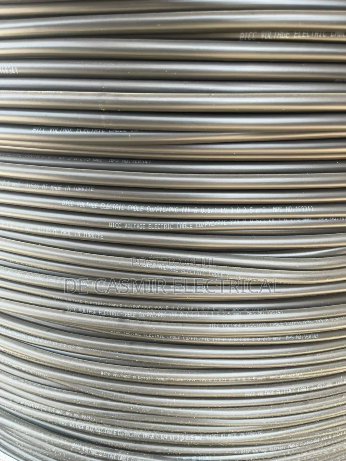 3x2.5mm2 PVC / PVC Bicc Voltage Electric Cable