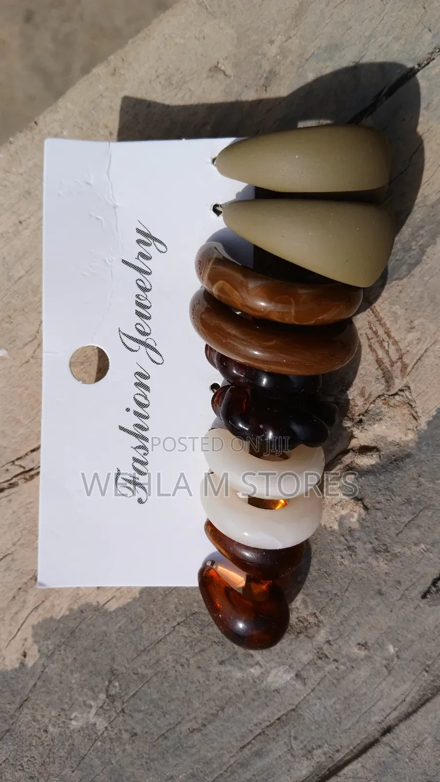 A Set of Polychrome Earrings - 5 Pairs