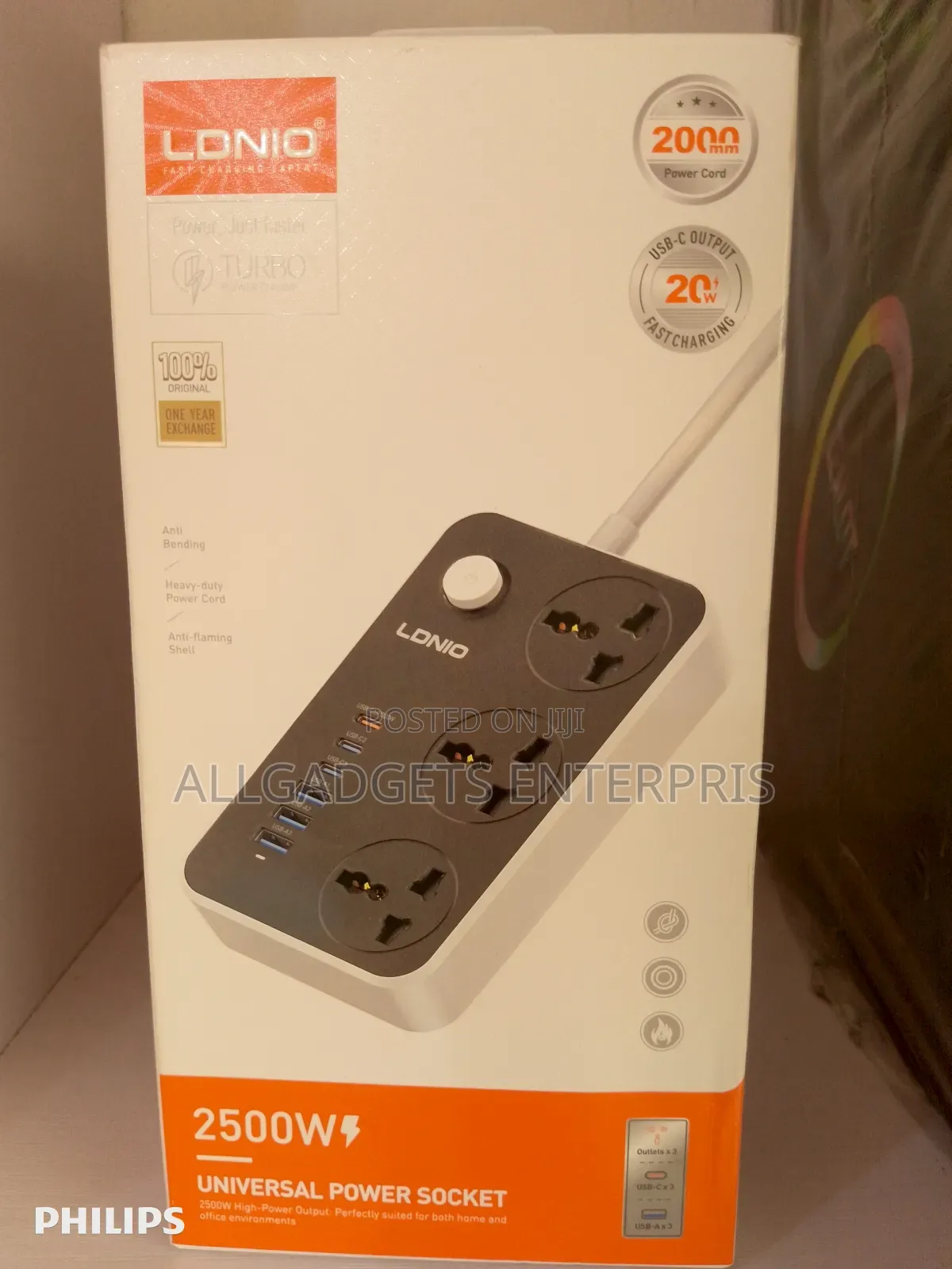 Ldnio 3 Type C Port and 3-Port Usb Charger Power Strip