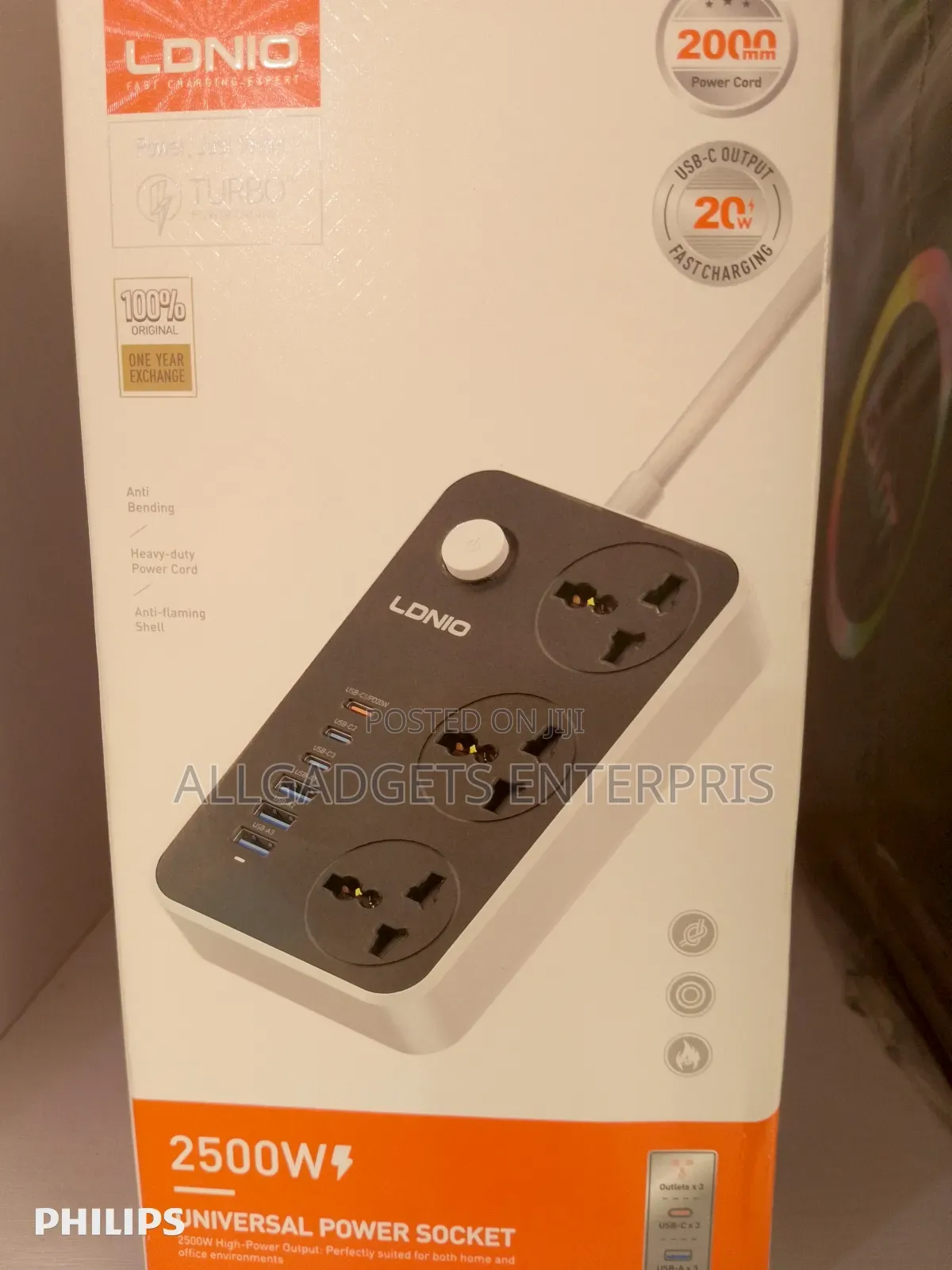Ldnio 3 Type C Port and 3-Port Usb Charger Power Strip