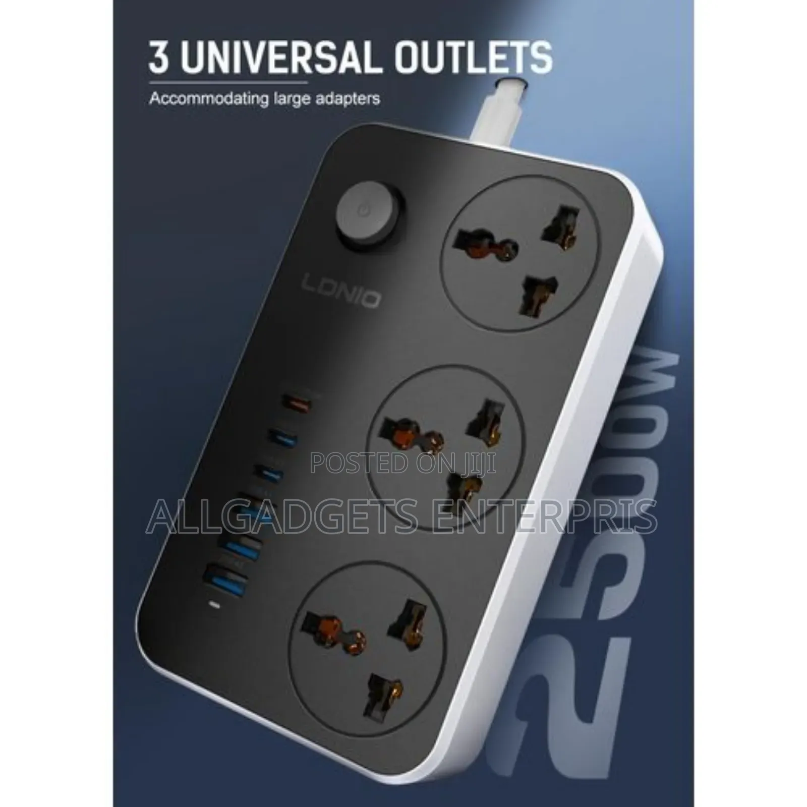 Ldnio 3 Type C Port and 3-Port Usb Charger Power Strip