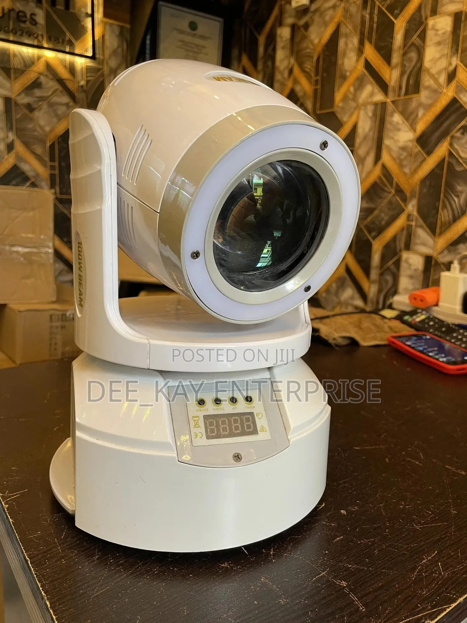 Led Beam 100 Spot Moving Head Light (White Body )