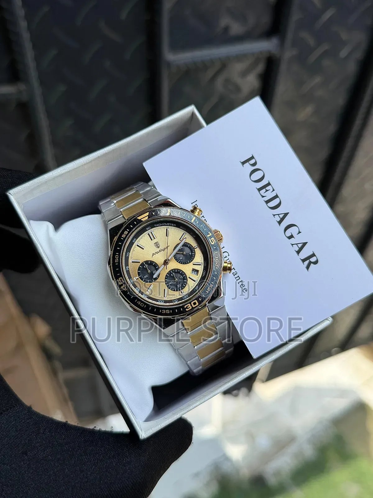 Poedagar Chronograph Watches (For Men) Water-Resistant 30m