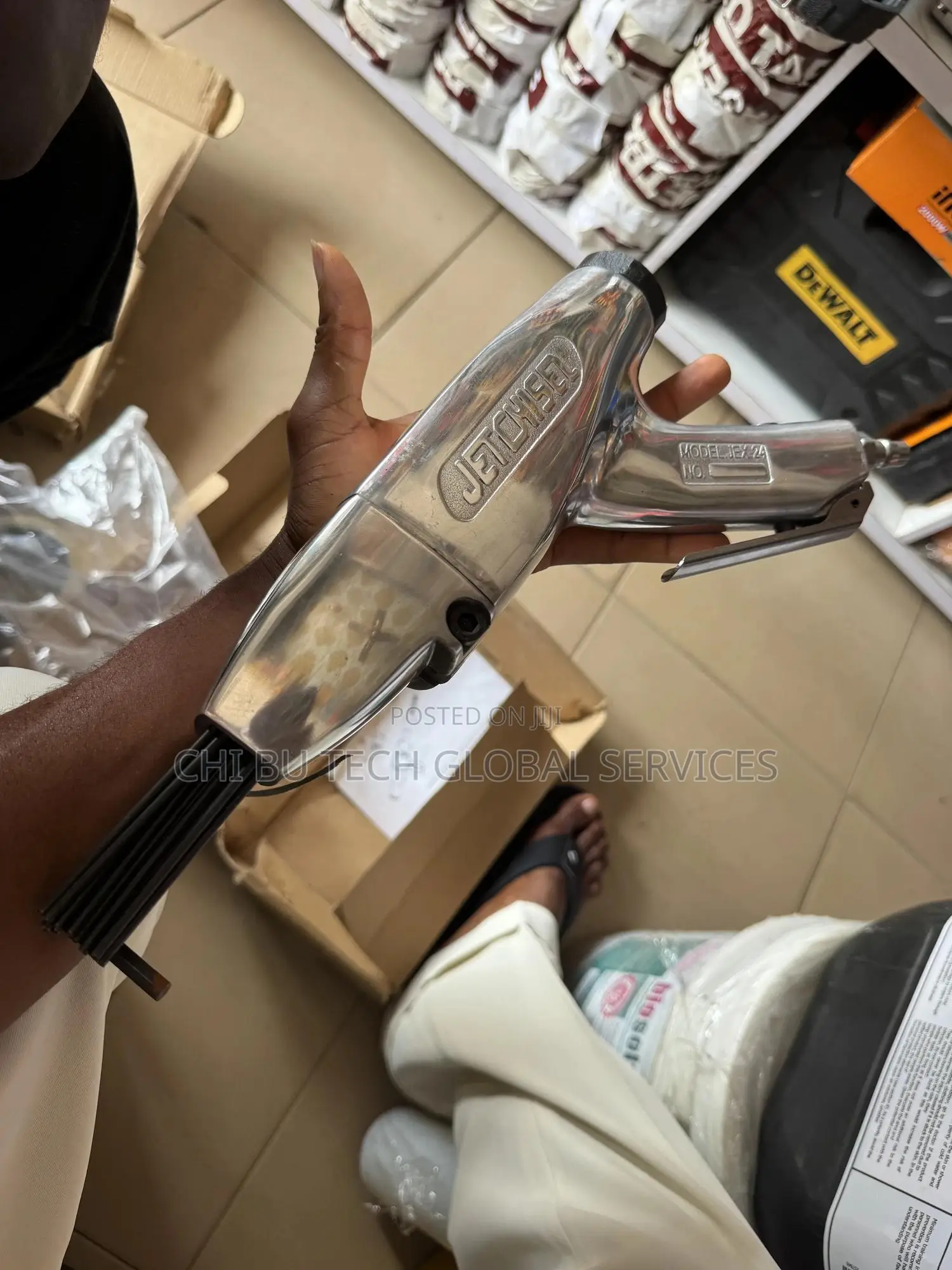 Nitto Kohki Jex-24 Pneumatic Jet Chisel Needle Scaler