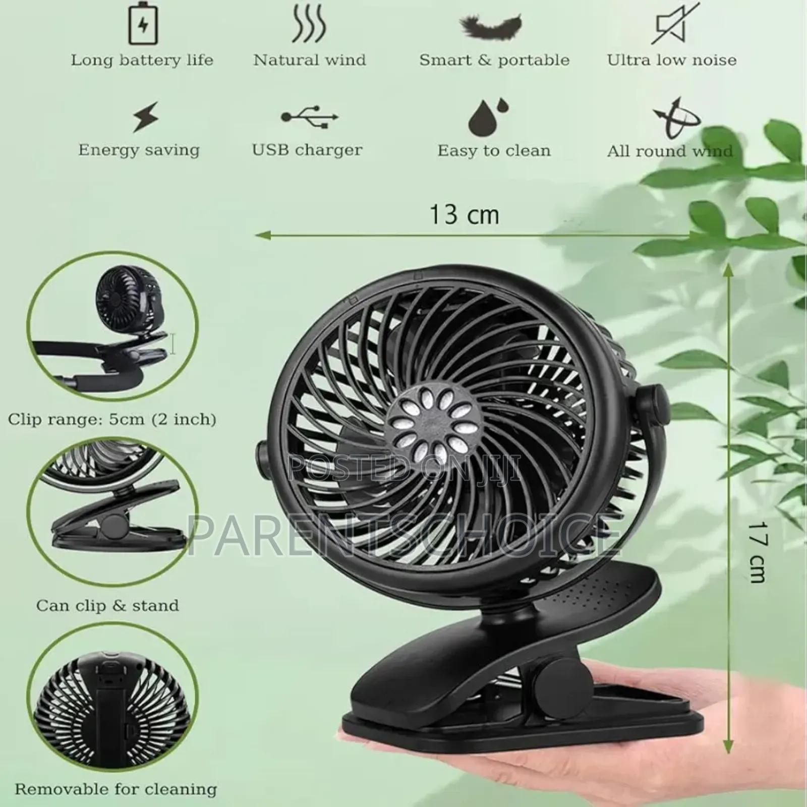 Baby Bucket Clip-on Fan