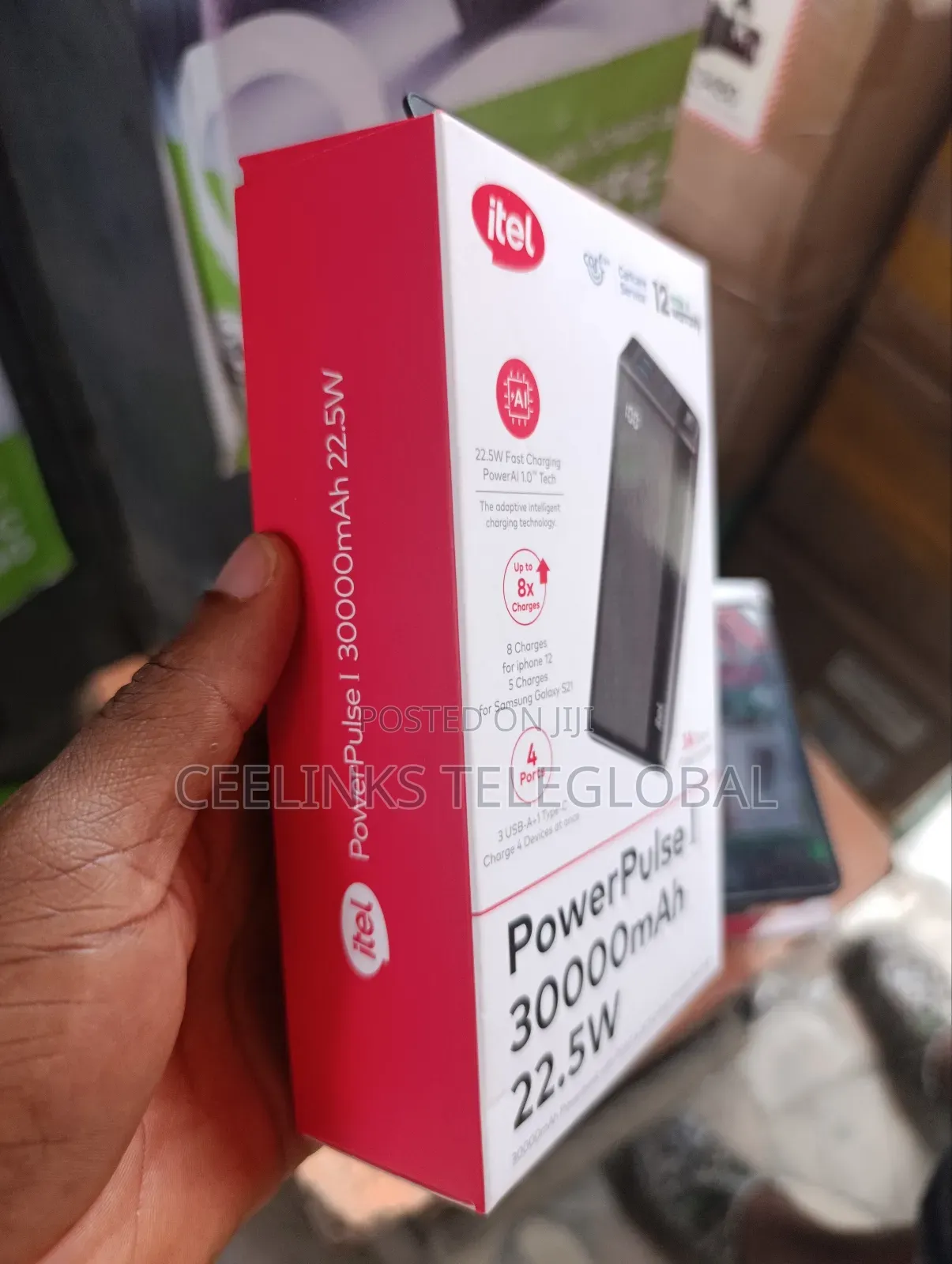 Itel 30000mah Powerbank With 22.5w Fast Charging Powerbank