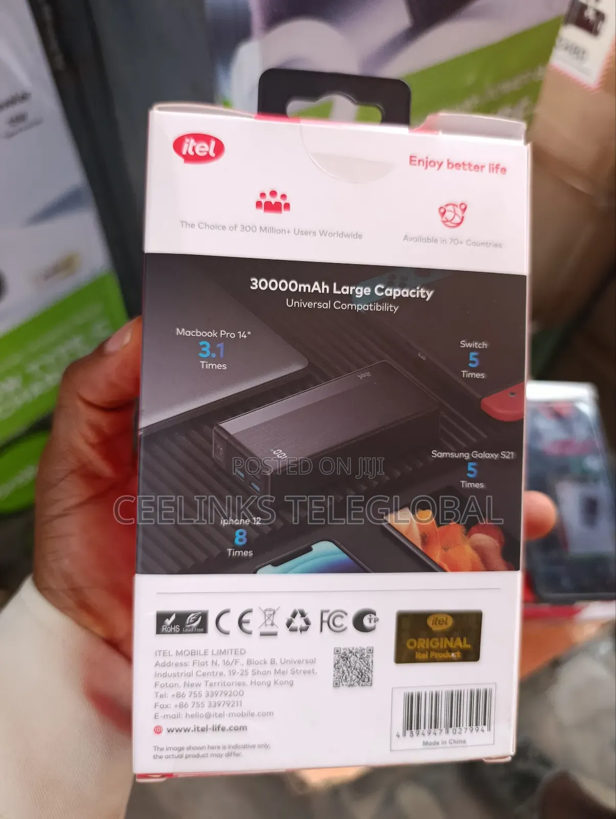 Itel 30000mah Powerbank With 22.5w Fast Charging Powerbank