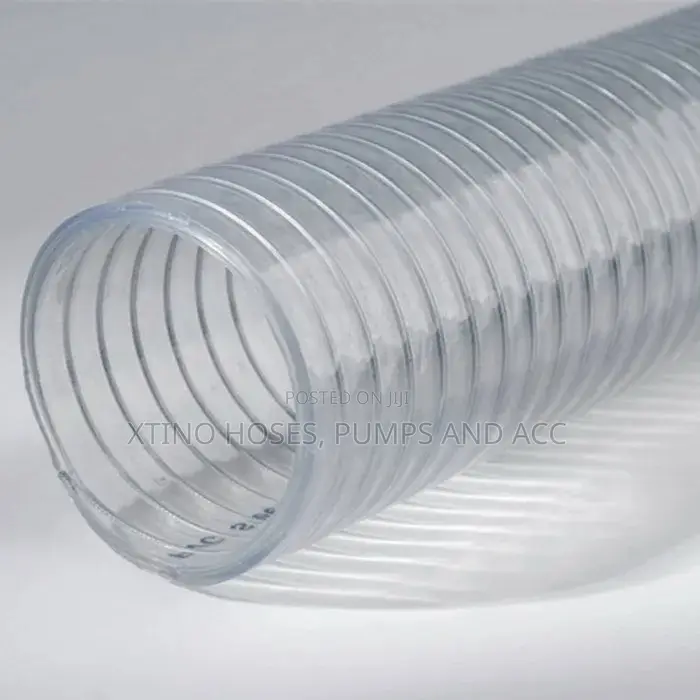 6” by 20m Transparent Wire Hose