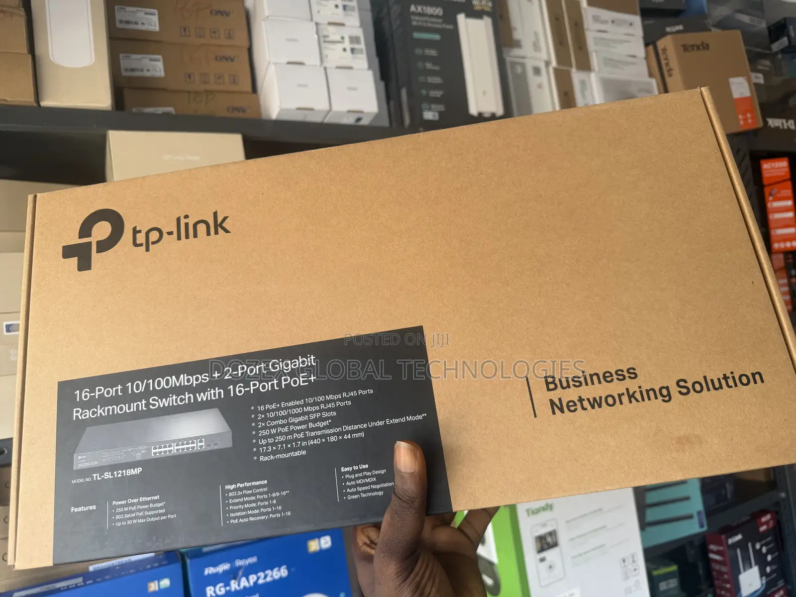 Tp-Link 16 Ports Gigabits and Poe Switch +2 Fiber Ports