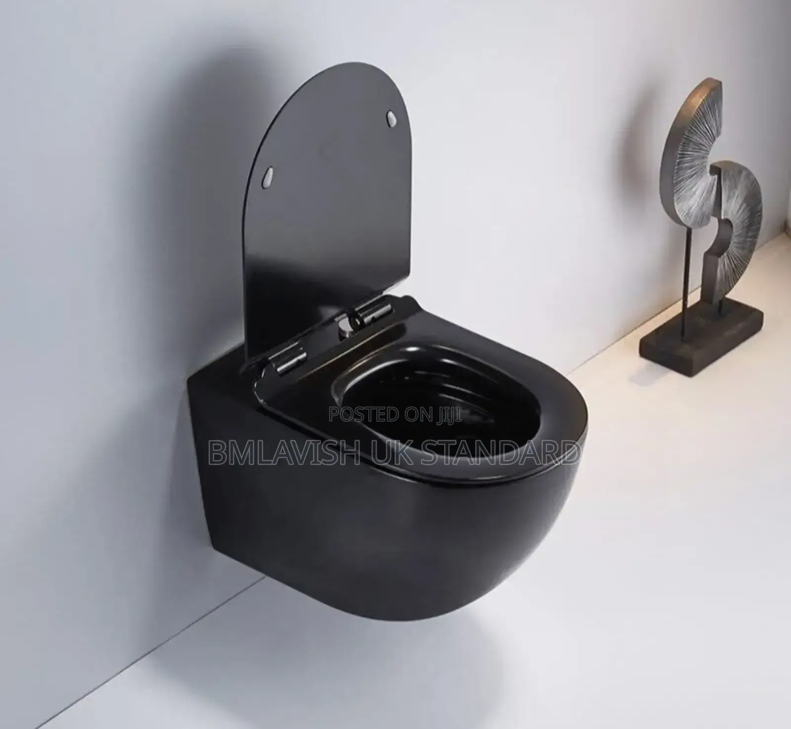 Black Concealed Water Closet Set