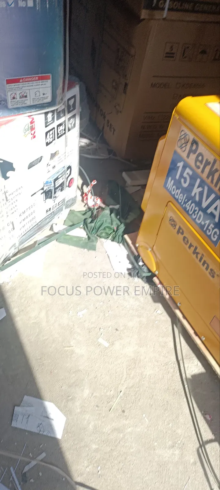 Original 15.0kva Perkins Soundproof Diesel Gen Copper Coil