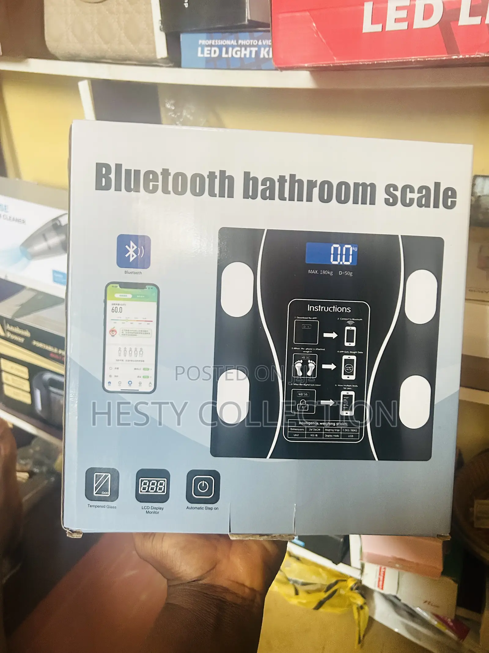 Rechargeable Bluetooth Bathroom Body Weight Scale