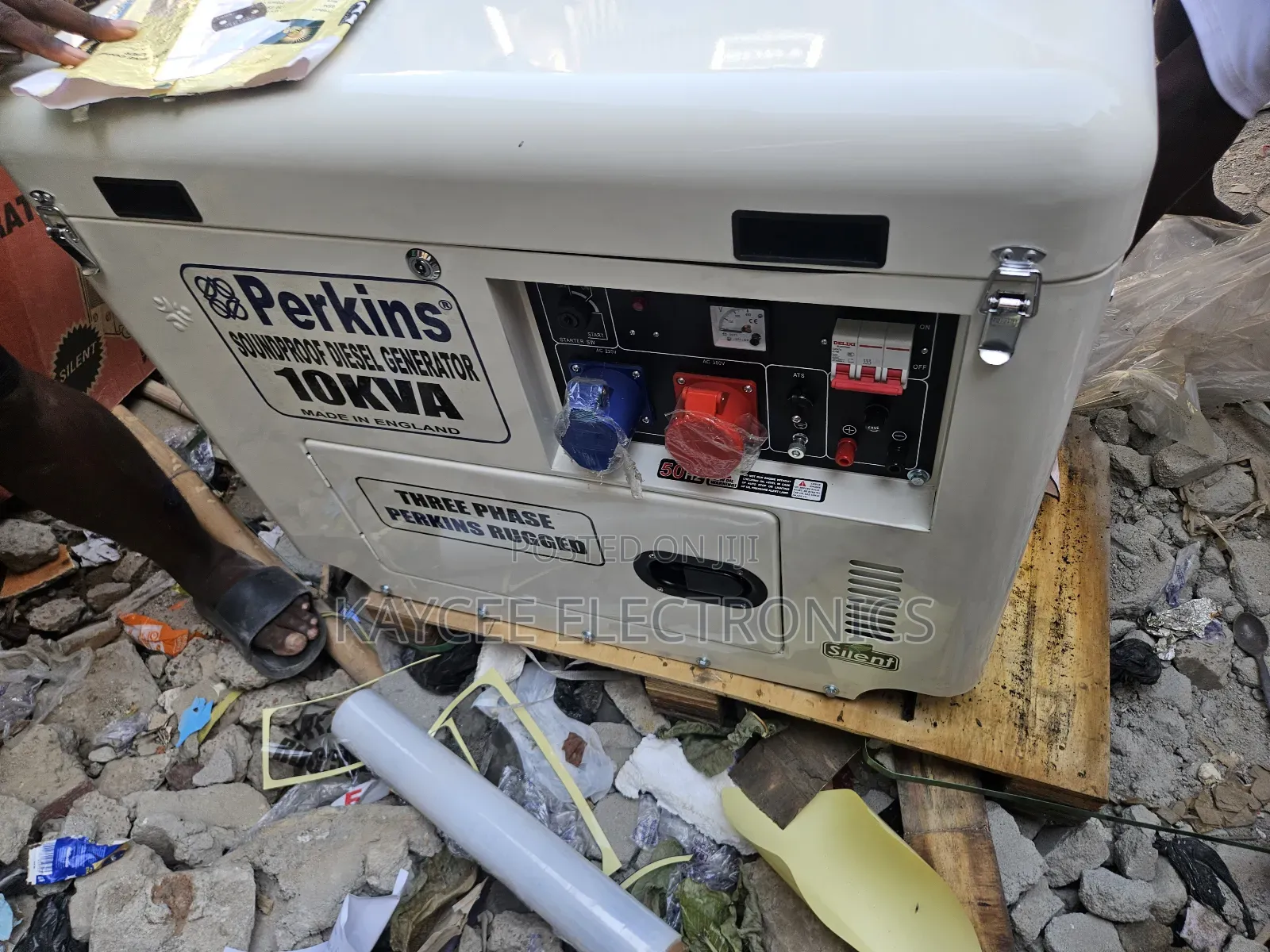 Original Perkins 10kva Soundproof Diesel Generator  Copper Coil