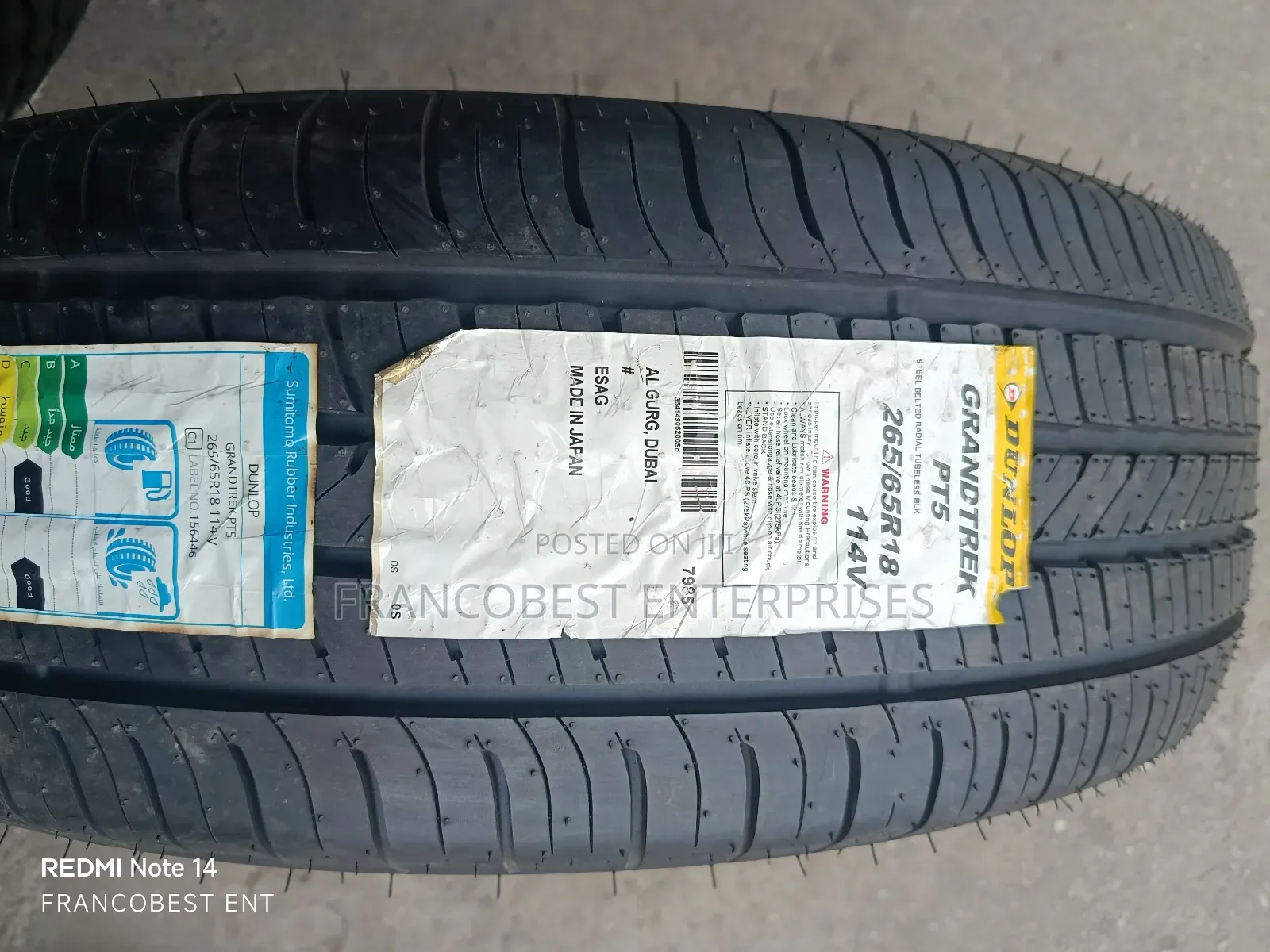 265/65r18 Dunlop Tyre