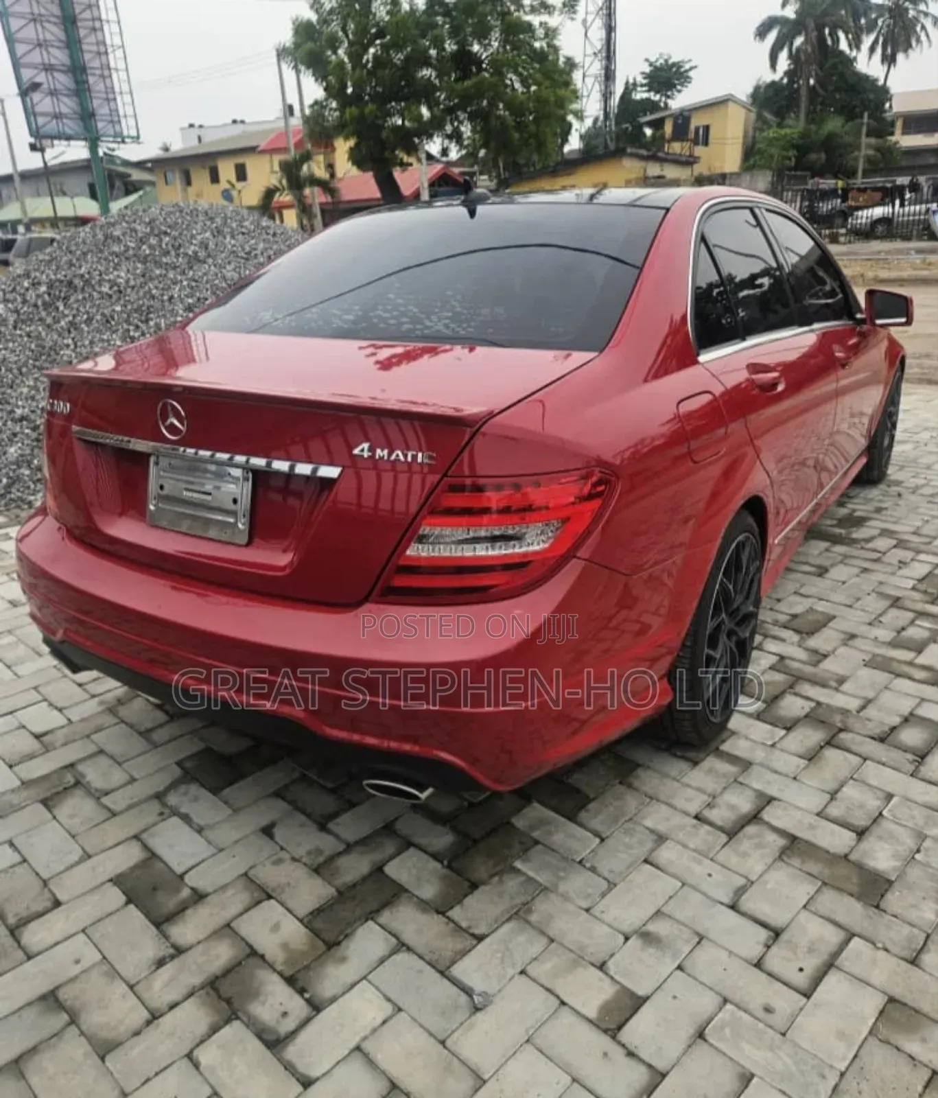 Mercedes-Benz C300 Luxury 4Matic Sedan AWD (3.5L 6cyl 7A) 2013 Red