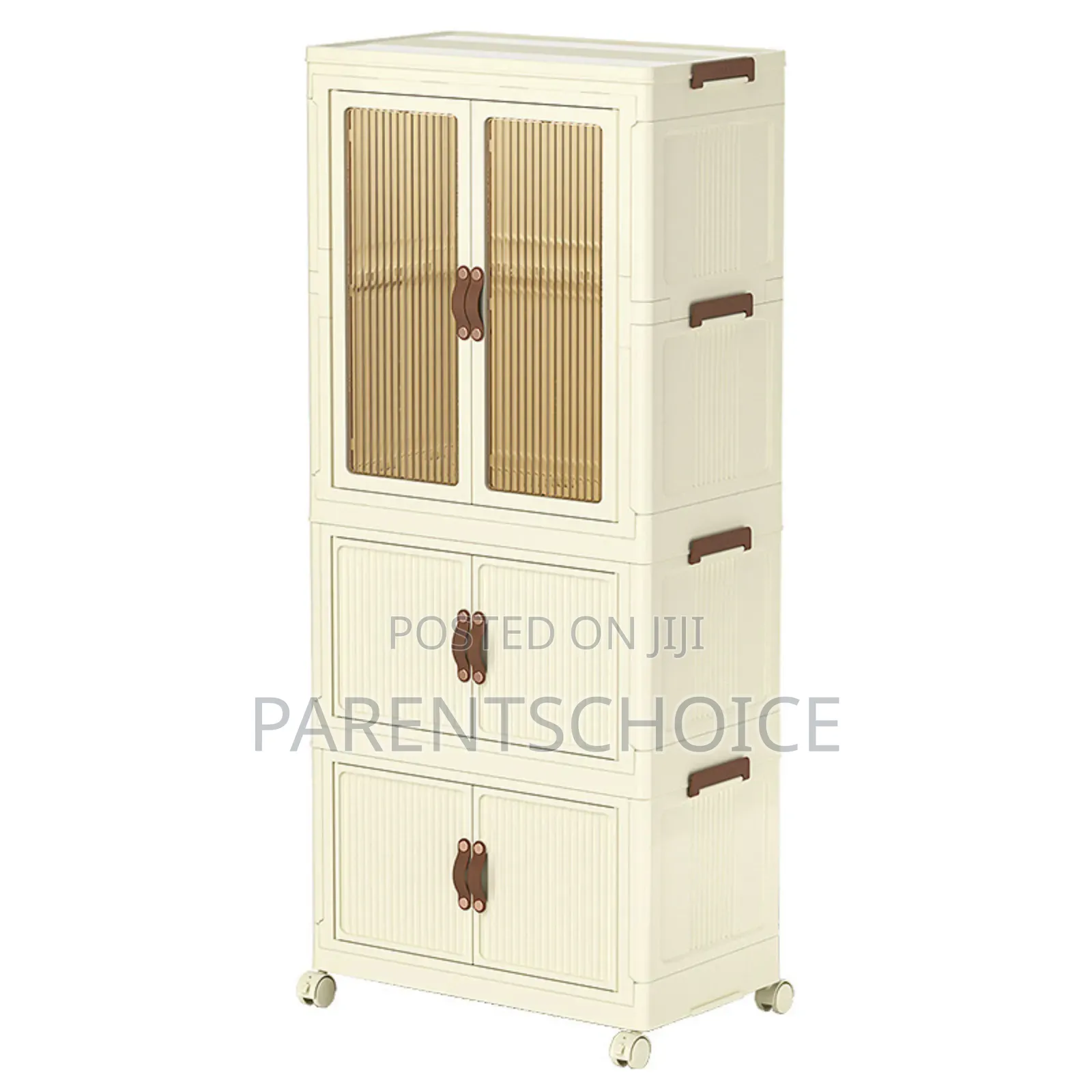 8 Door Kids Plastic Wardrobe for Clothes, Foldable Plastic