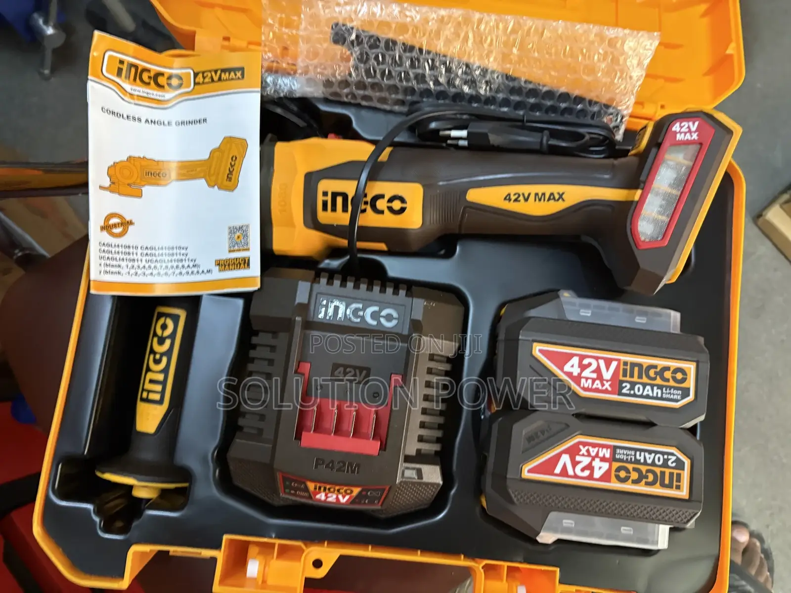 42v Cordless Angle Grinder