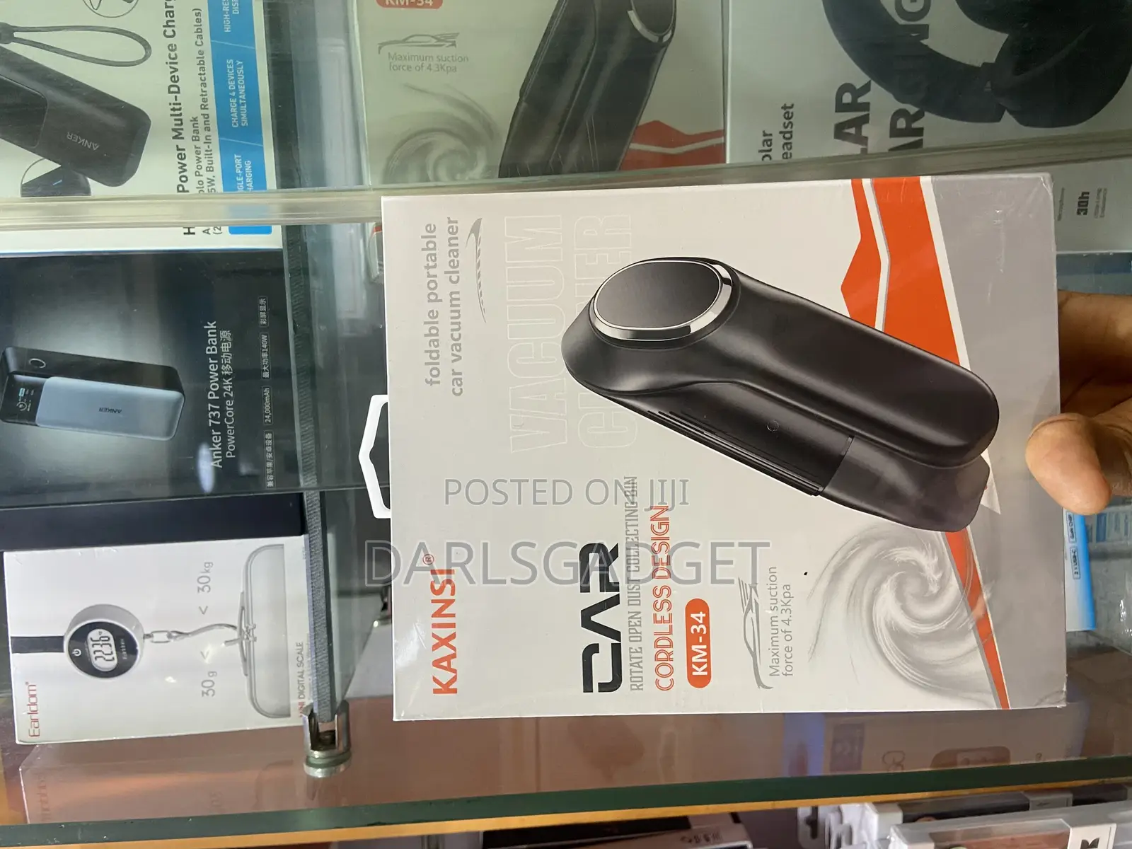 Cordless Car Vacuum Cleaner–Portable Foldable Auto Interior Cleaner