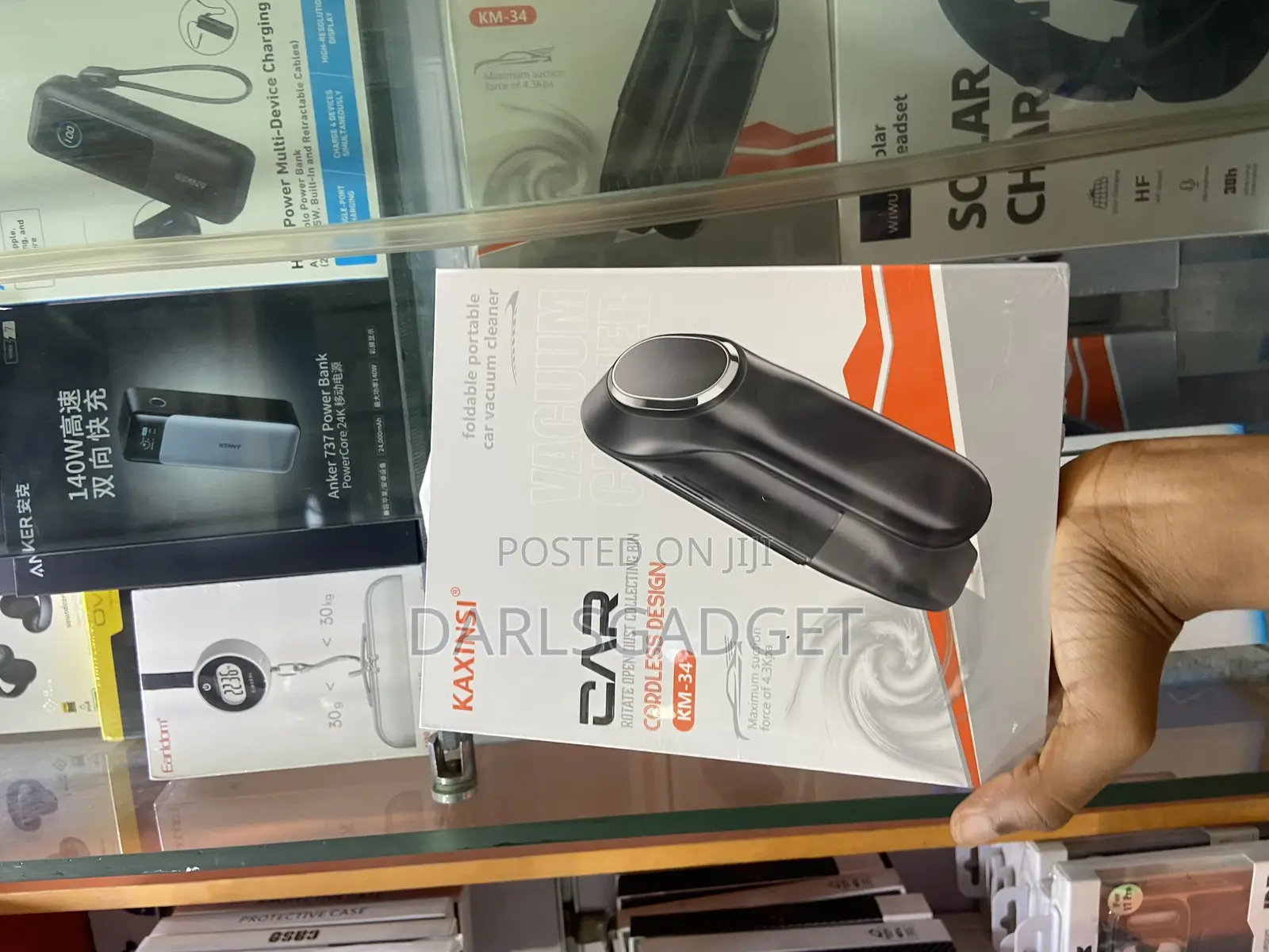 Cordless Car Vacuum Cleaner–Portable Foldable Auto Interior Cleaner