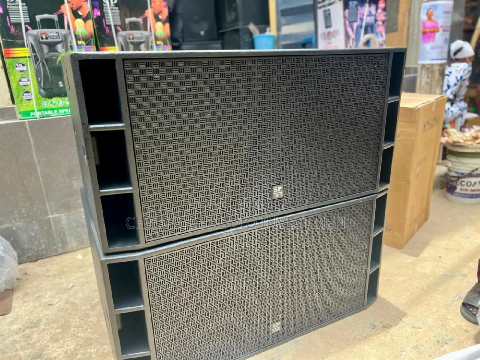 Sound Prince Sp218bx Pro Double Subwoofer -Pair