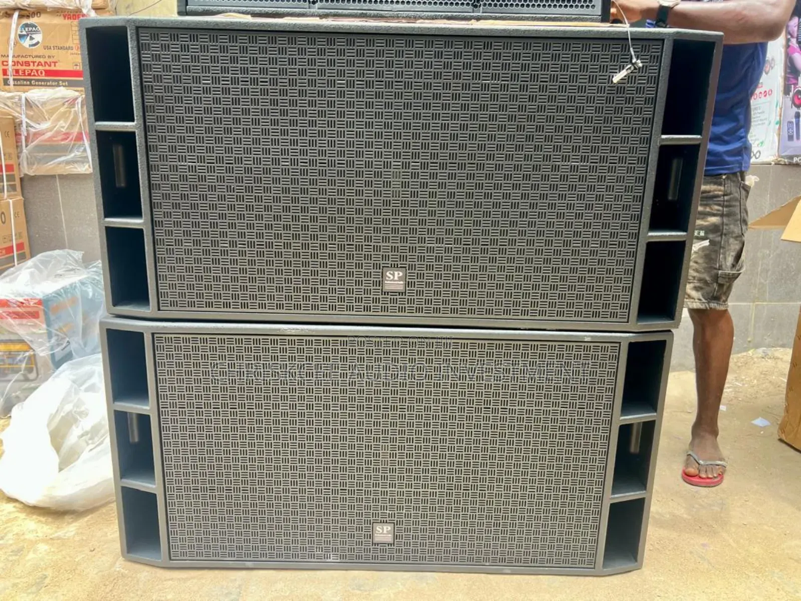 Sound Prince Sp218bx Pro Double Subwoofer -Pair