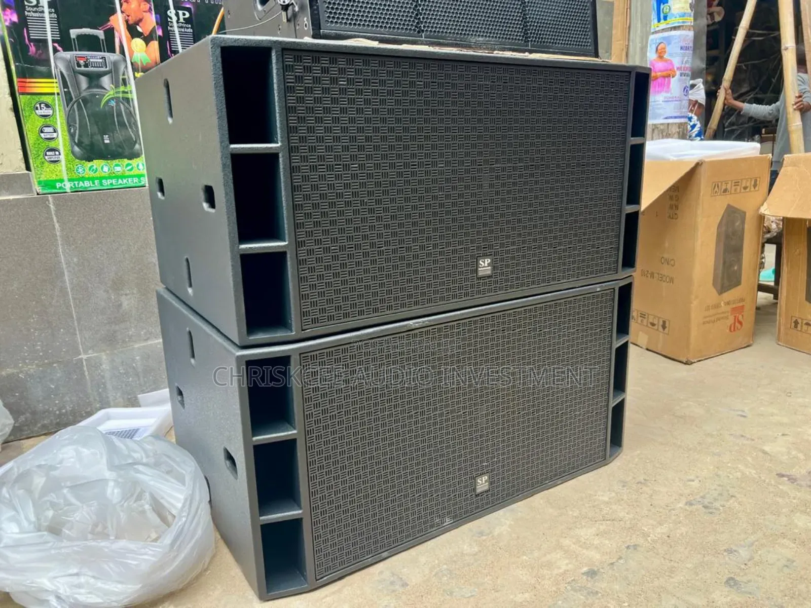 Sound Prince Sp218bx Pro Double Subwoofer -Pair