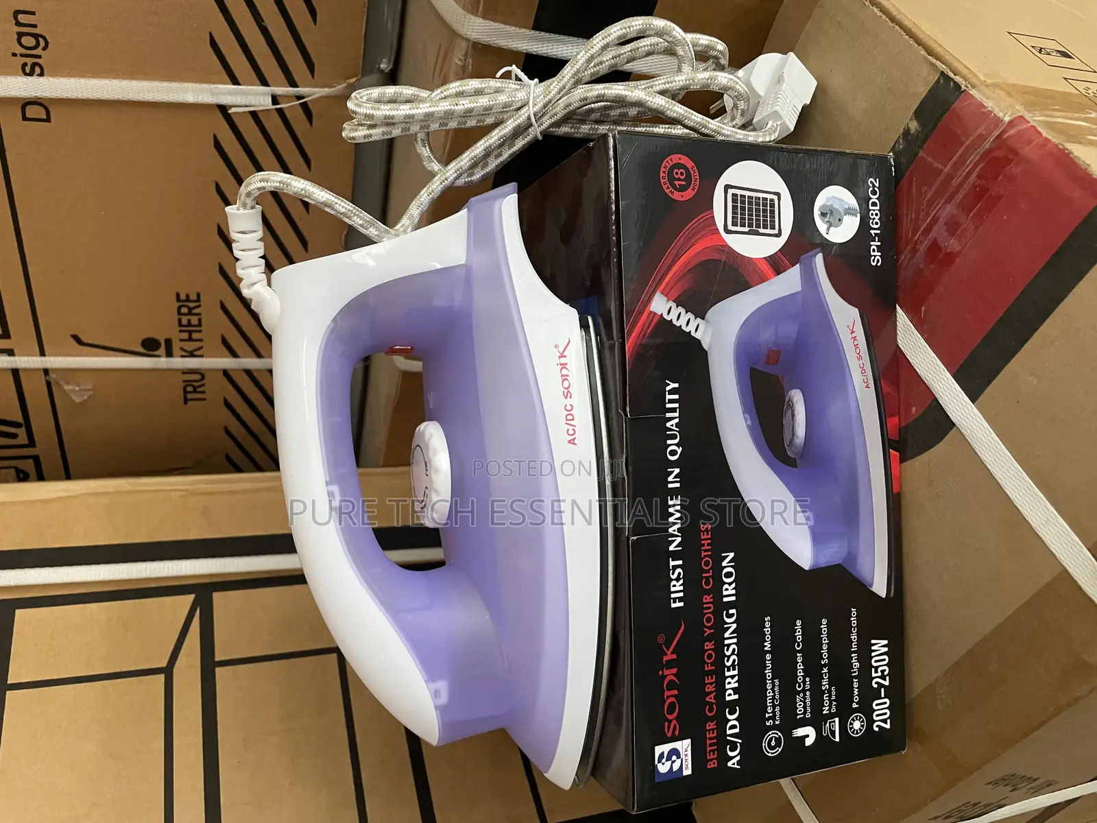 Original Sonik Solar Pressing Iron 250watt