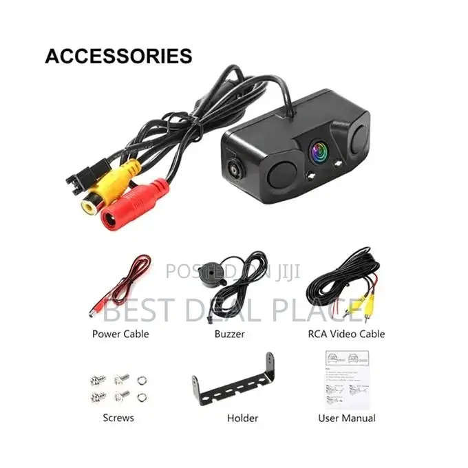 3 in 1 Car Parking Sensor and Rear View Camera