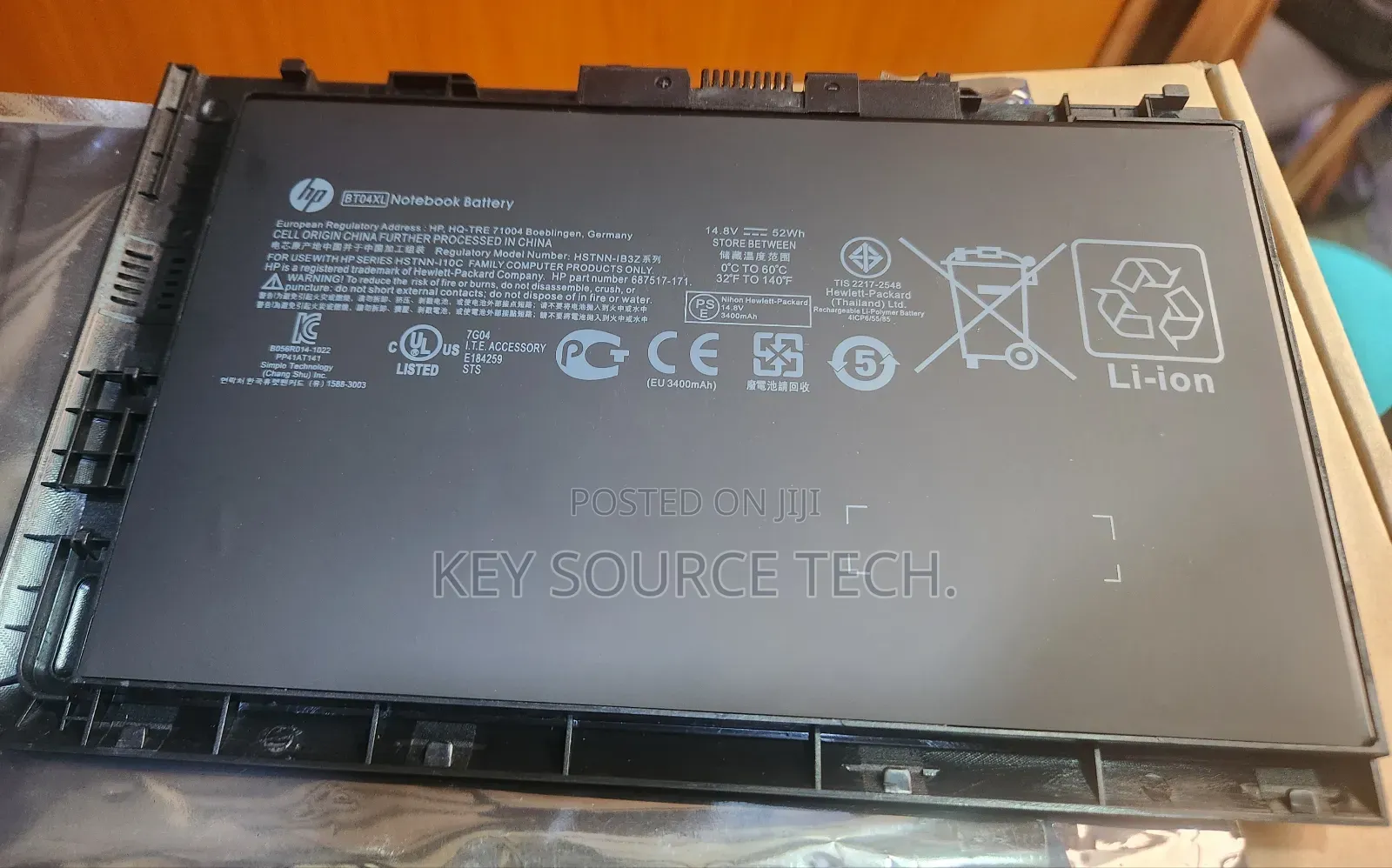 Hp Elitebook 9470m / 9480m Laptop Battery (Bt04xl) Original