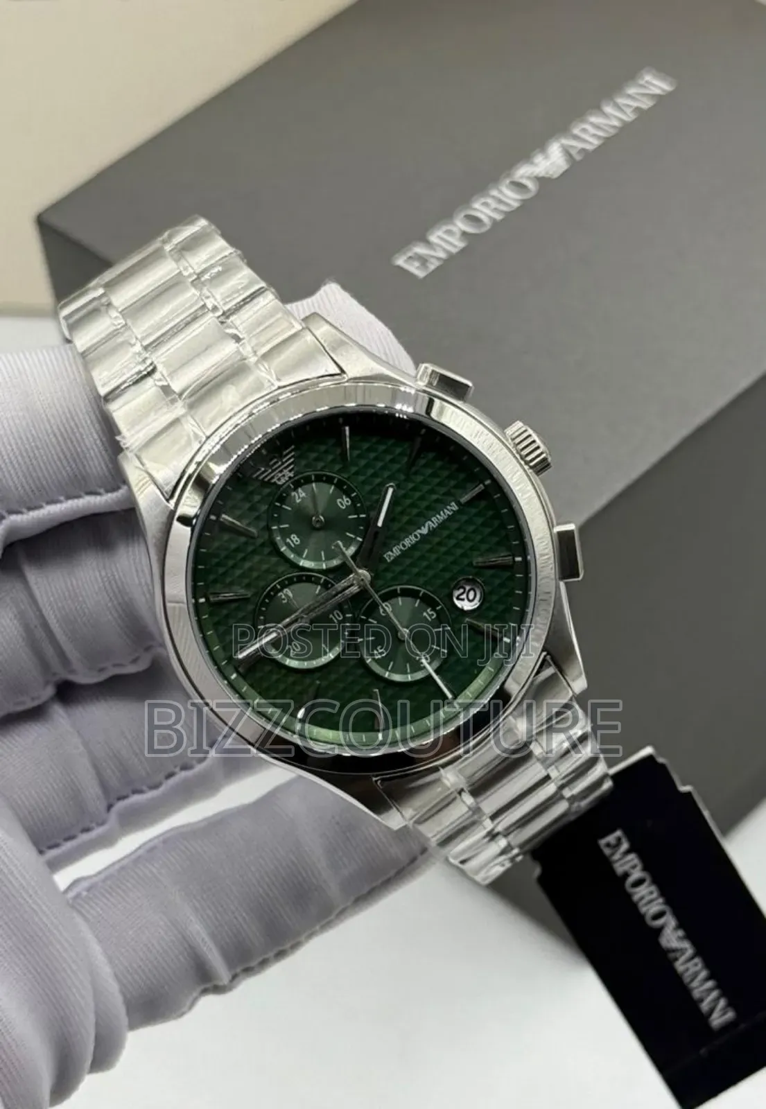 Original Emporio Armani Spencer Silver Chain Watch Available in Store