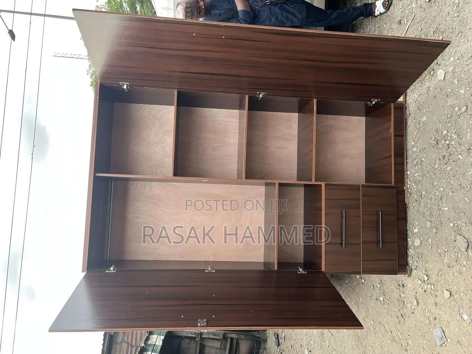 4ft by 7ft Wardrobe Brown