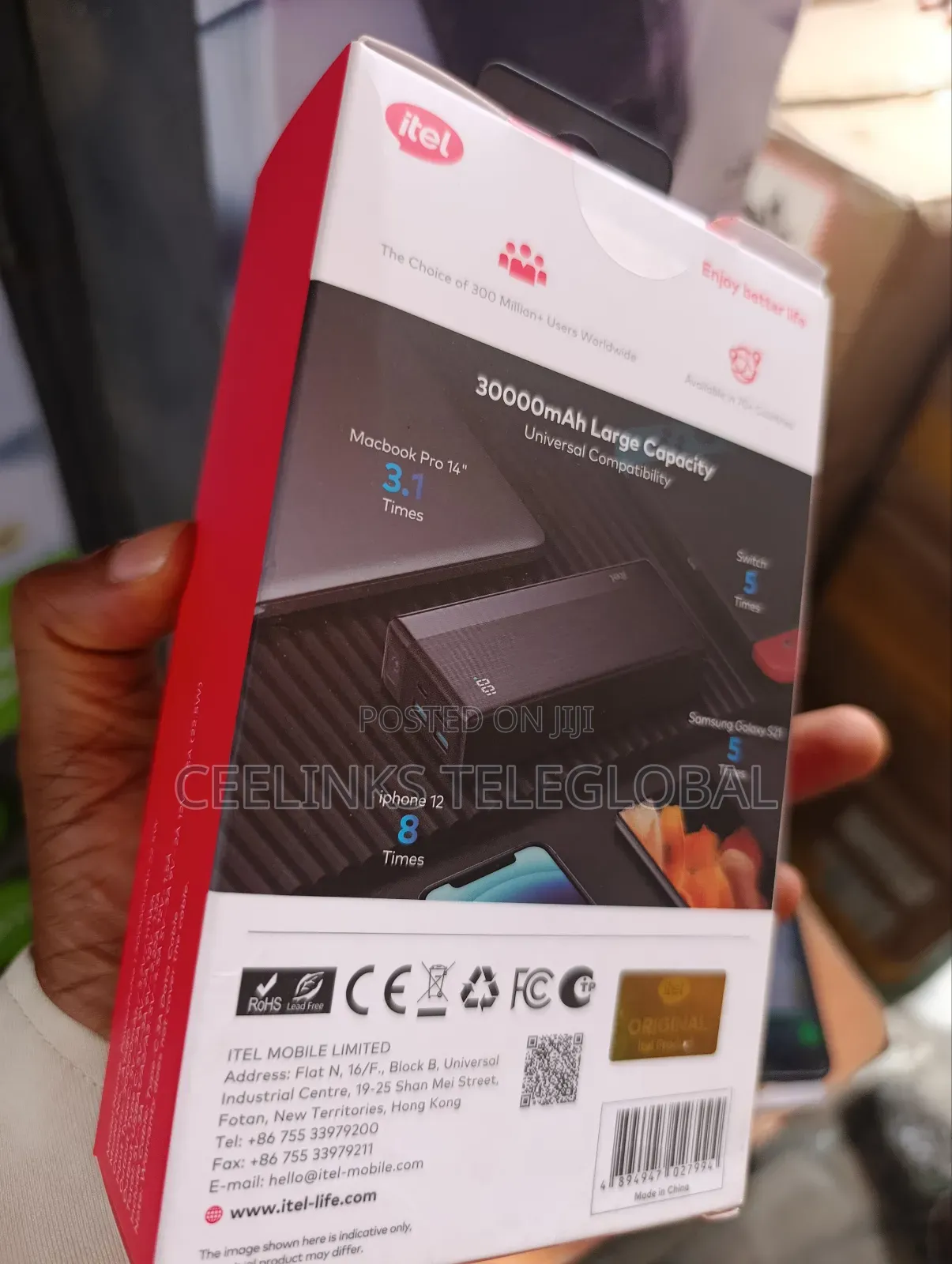 Original Itel Power Tank 30 000mah