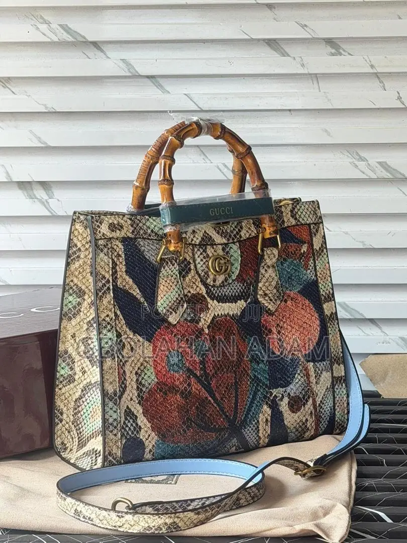 Gucci Diana Python Premium Tote Bag