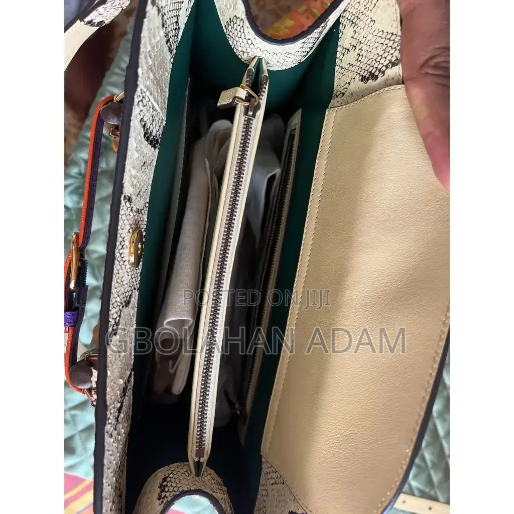 Gucci Diana Python Premium Tote Bag