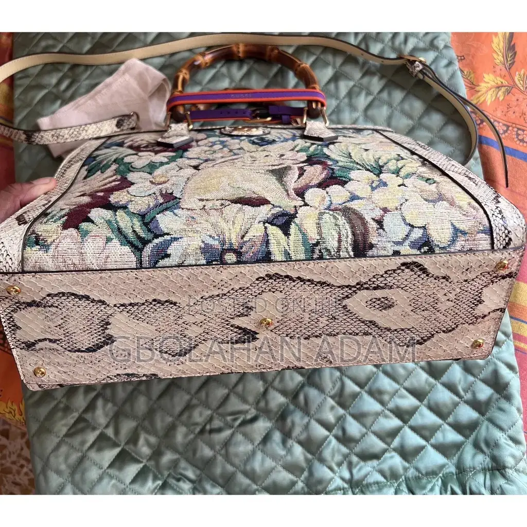 Gucci Diana Python Premium Tote Bag