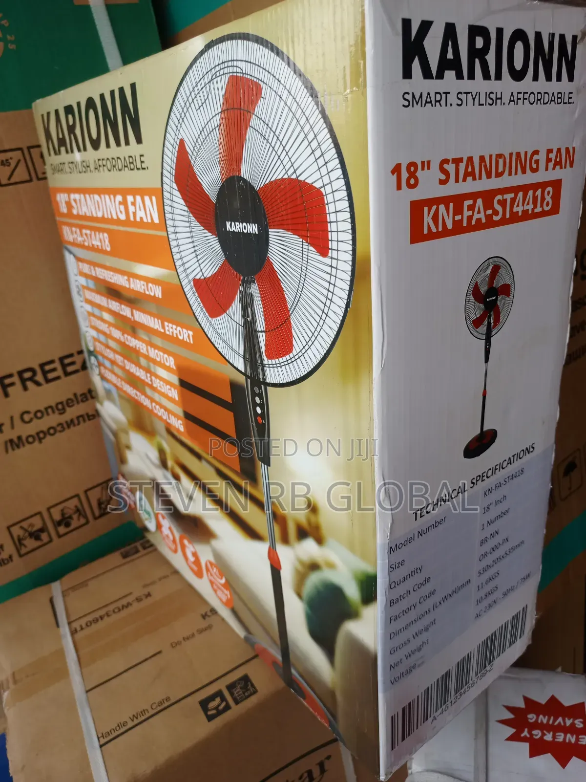 Karionn 18” Standing Fan | Kn-Fa-St4418