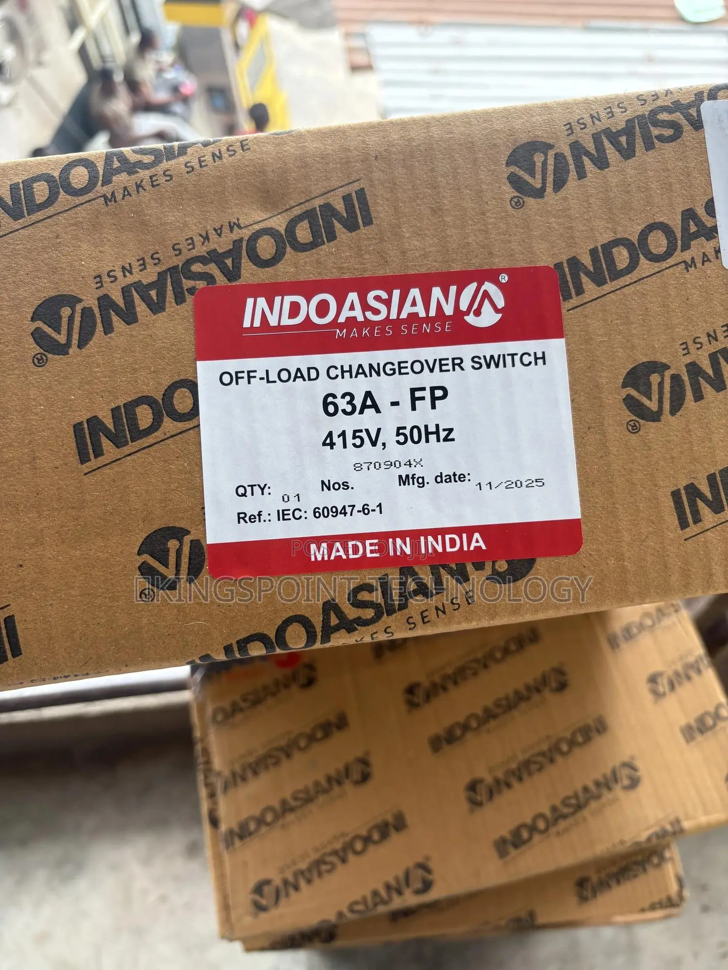 63amps Change Over Switch 415v , 50hz Indoasian