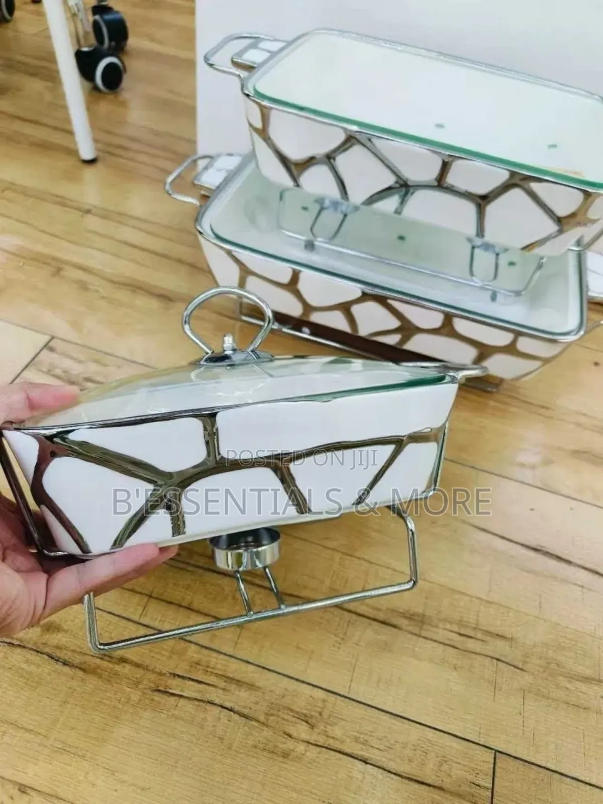 Luxury Ceramic Food Warmer Casserole Dish Set 5