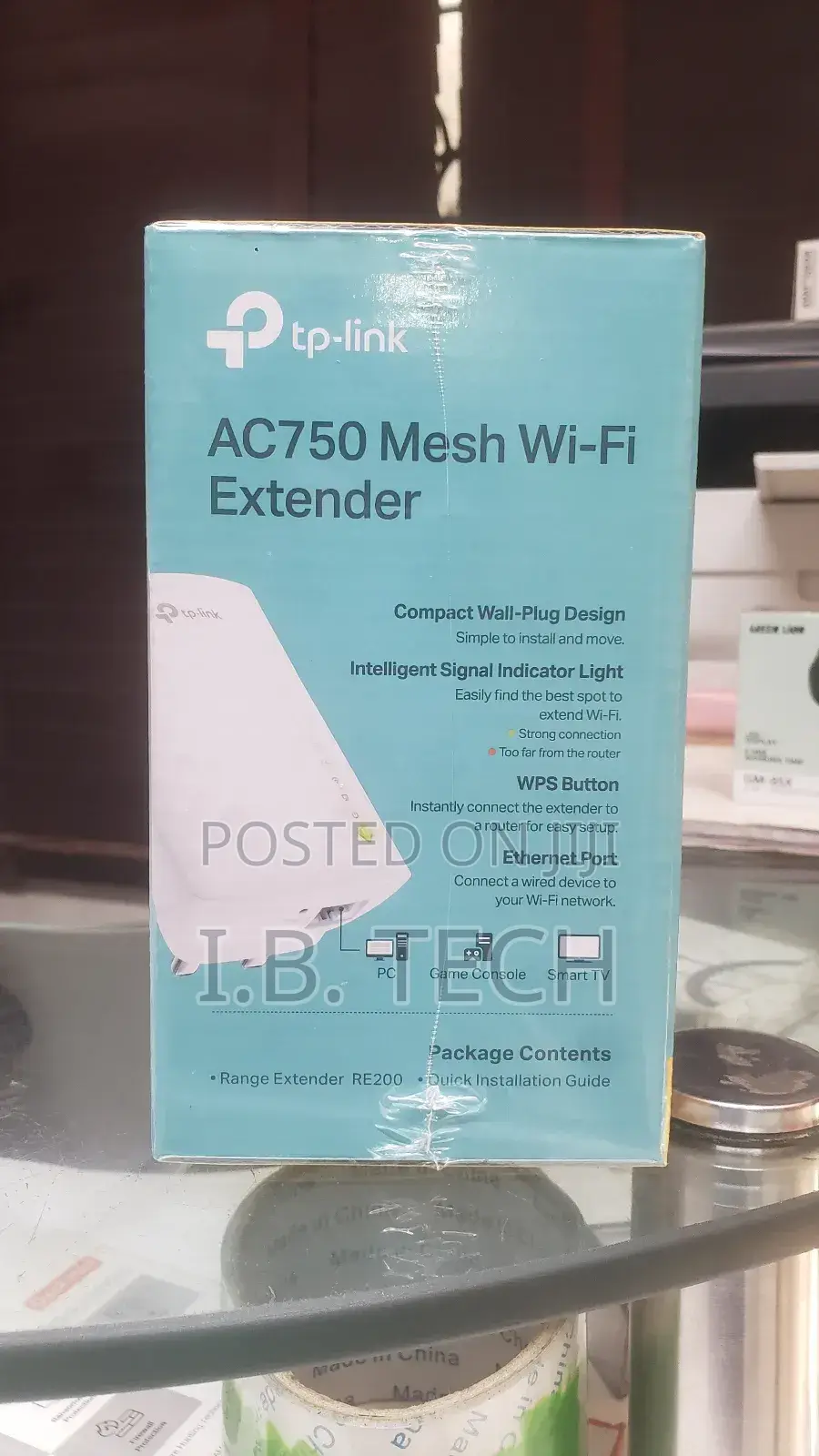 Tp-Link Mesh Wi-Fi Extender Re200 Ac750 Dual Band