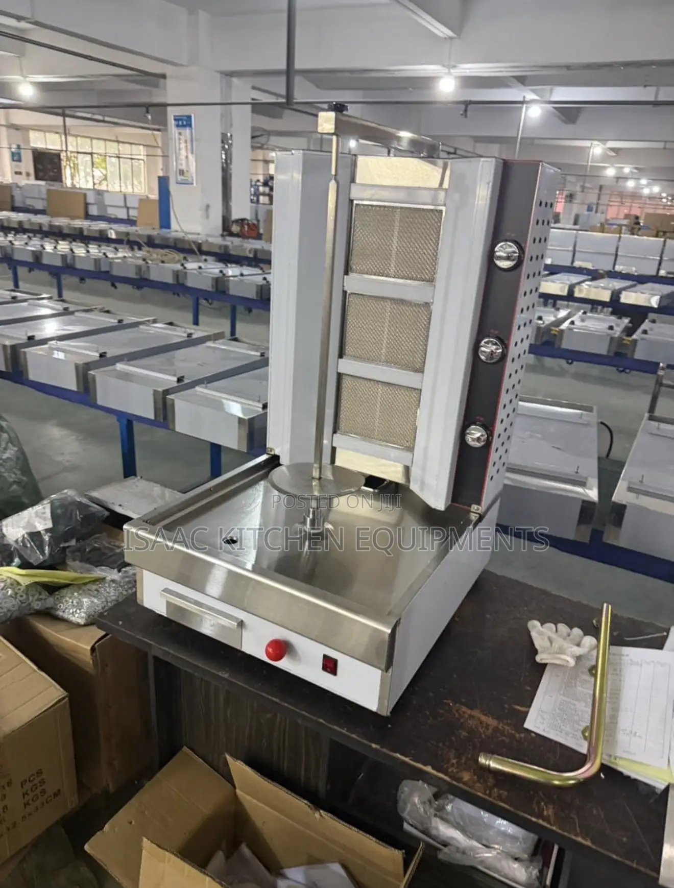 3 Burner Imported Gas Shawarma Grill
