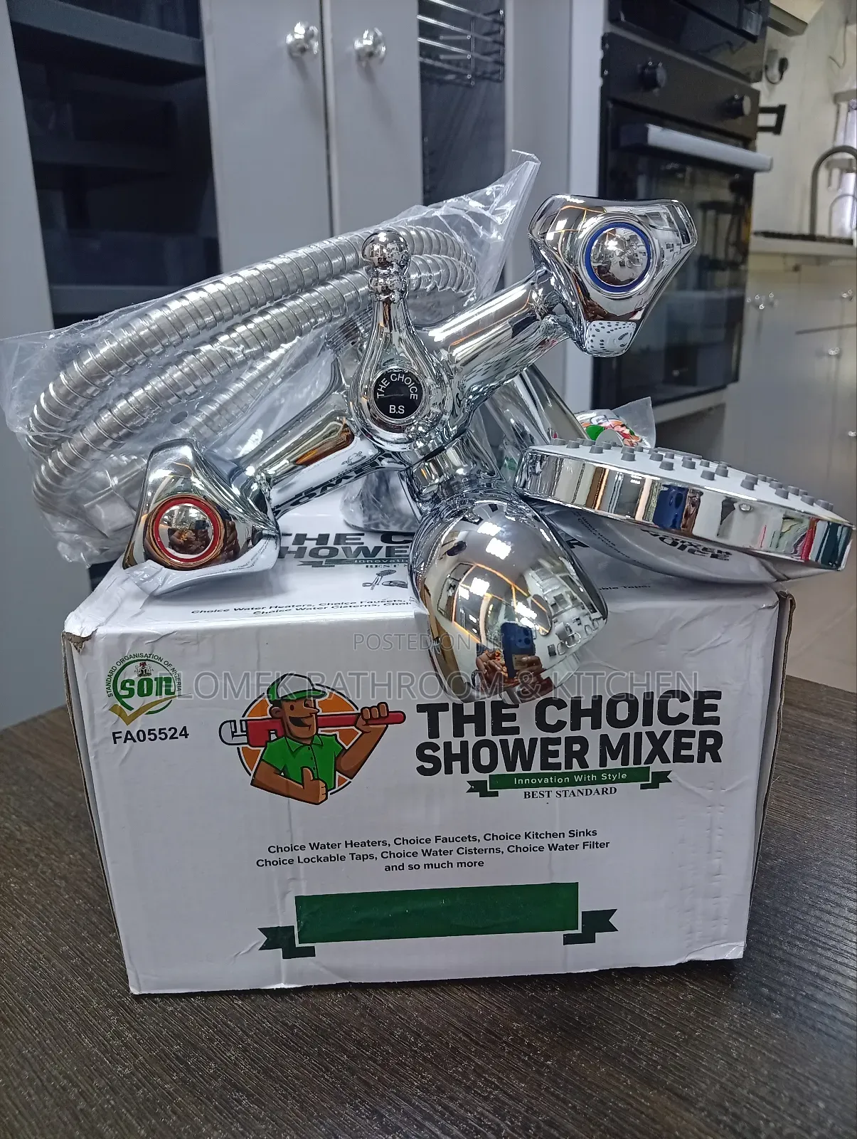Luxury Chrome Dual Handle Shower Mixer Set – Durable Stylish