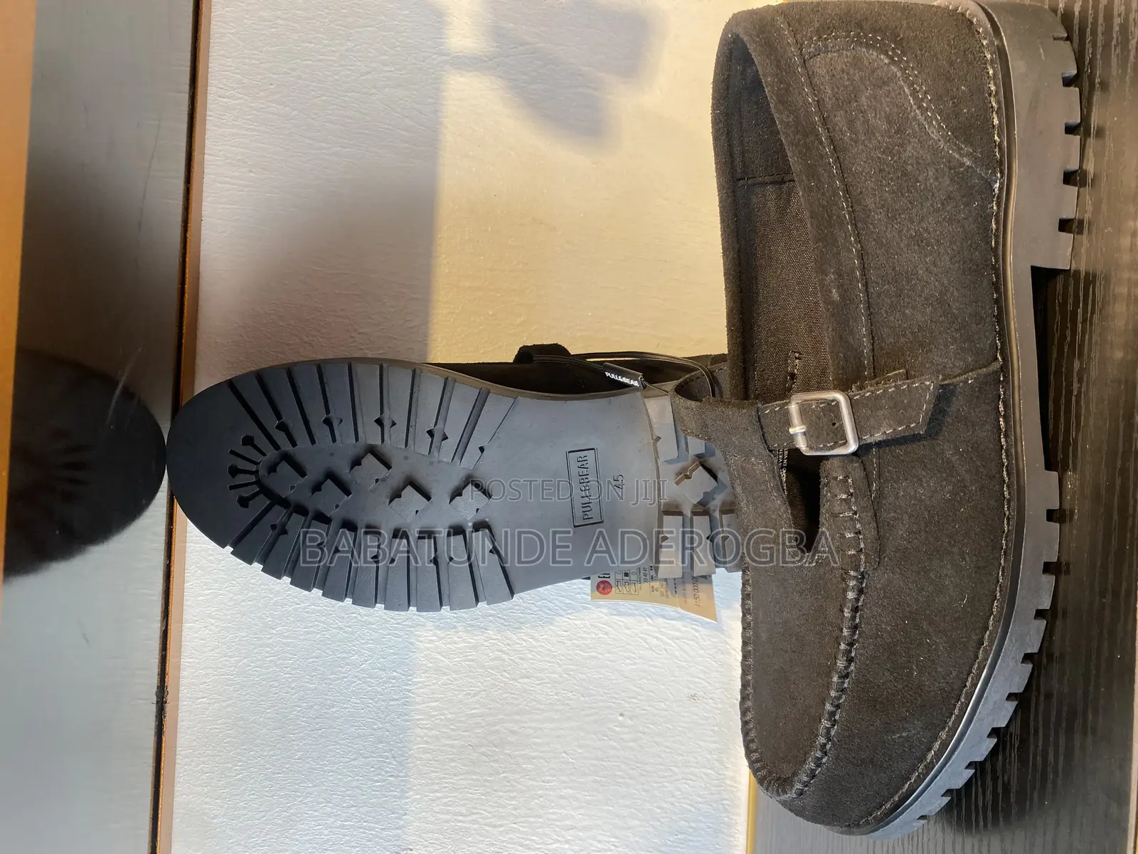 Buckle Leather Shoes