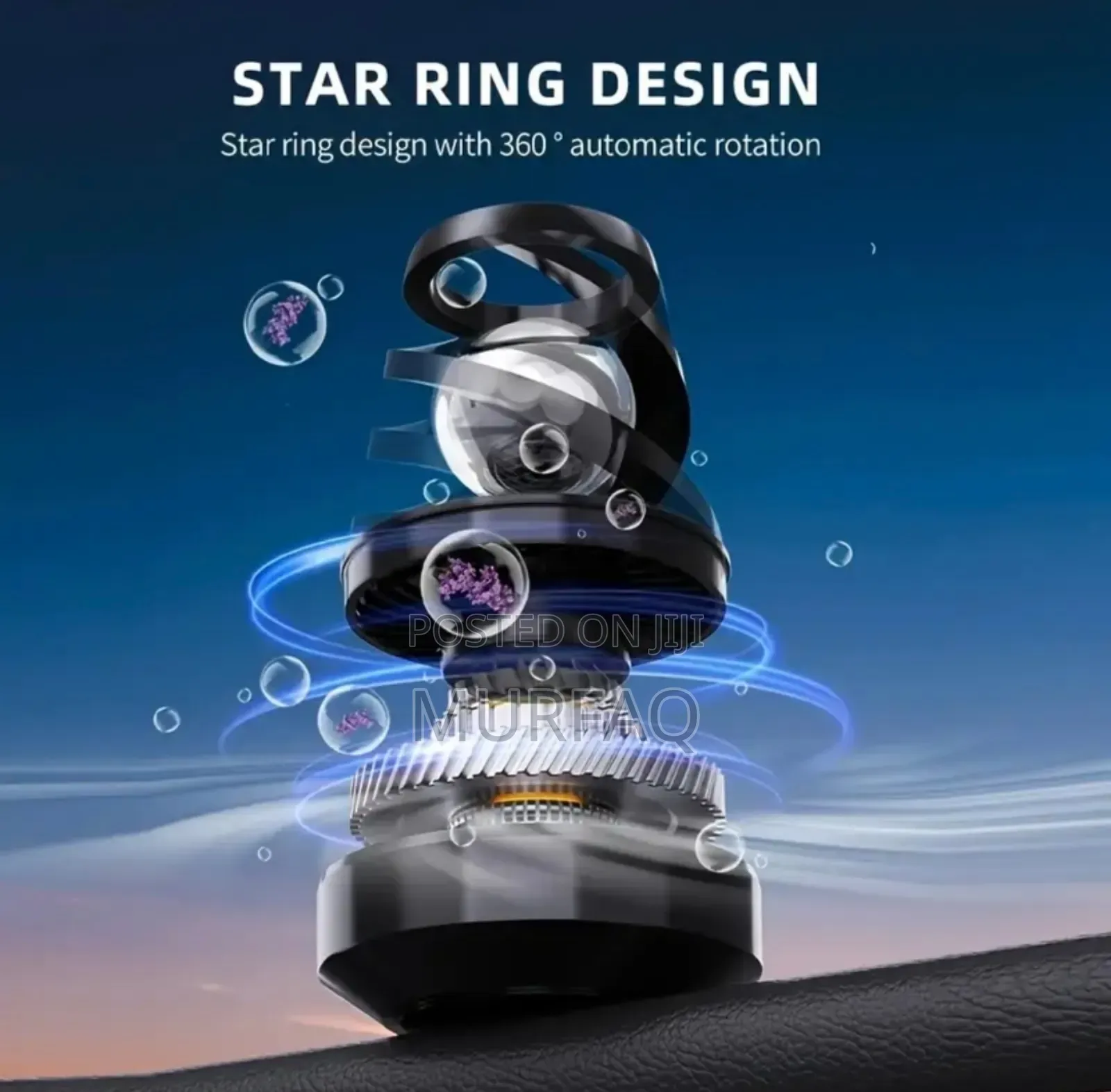 Solar Star Ring Car Aromatherapy – Stylish Dashboard Accessory