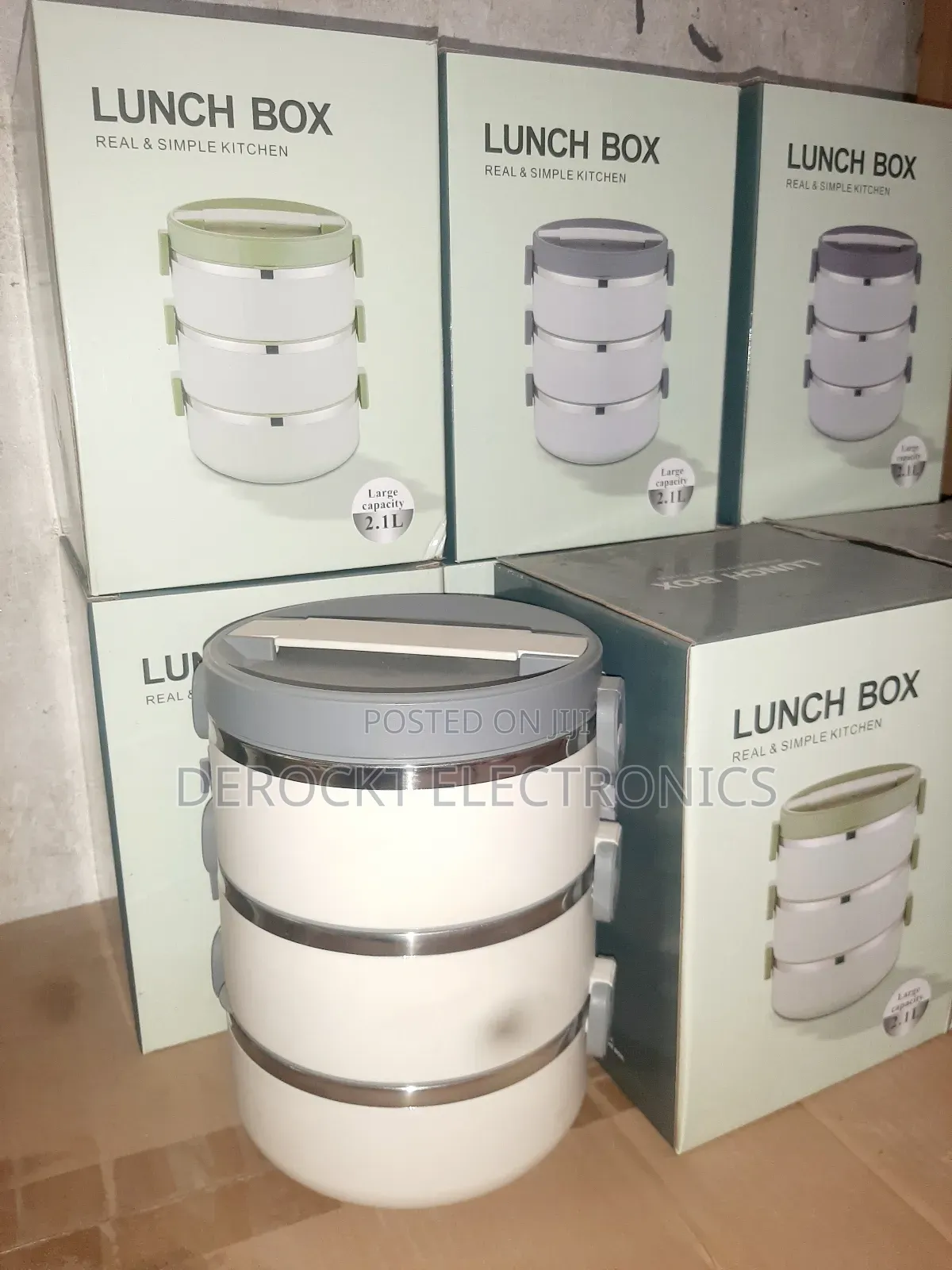 3-Layer Insulated Stainless Steel Lunch Box