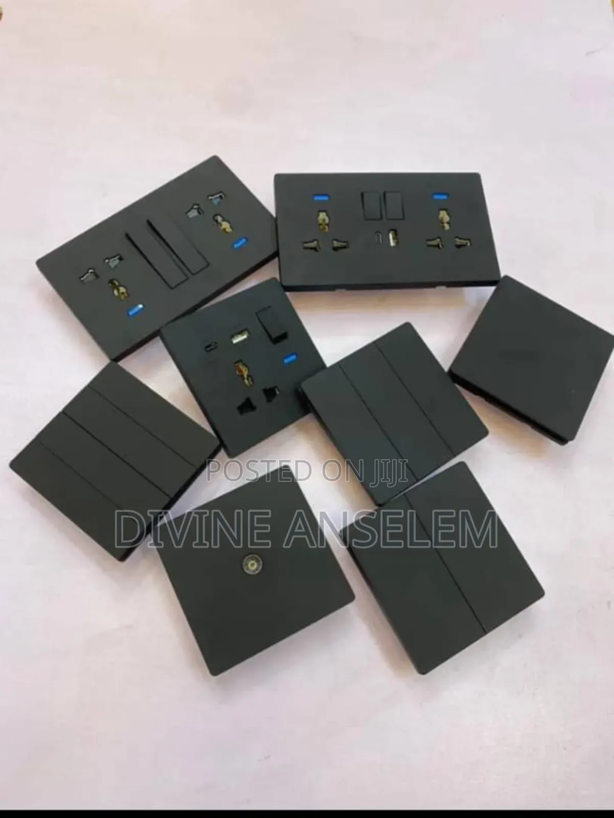 Black Switch and Socket