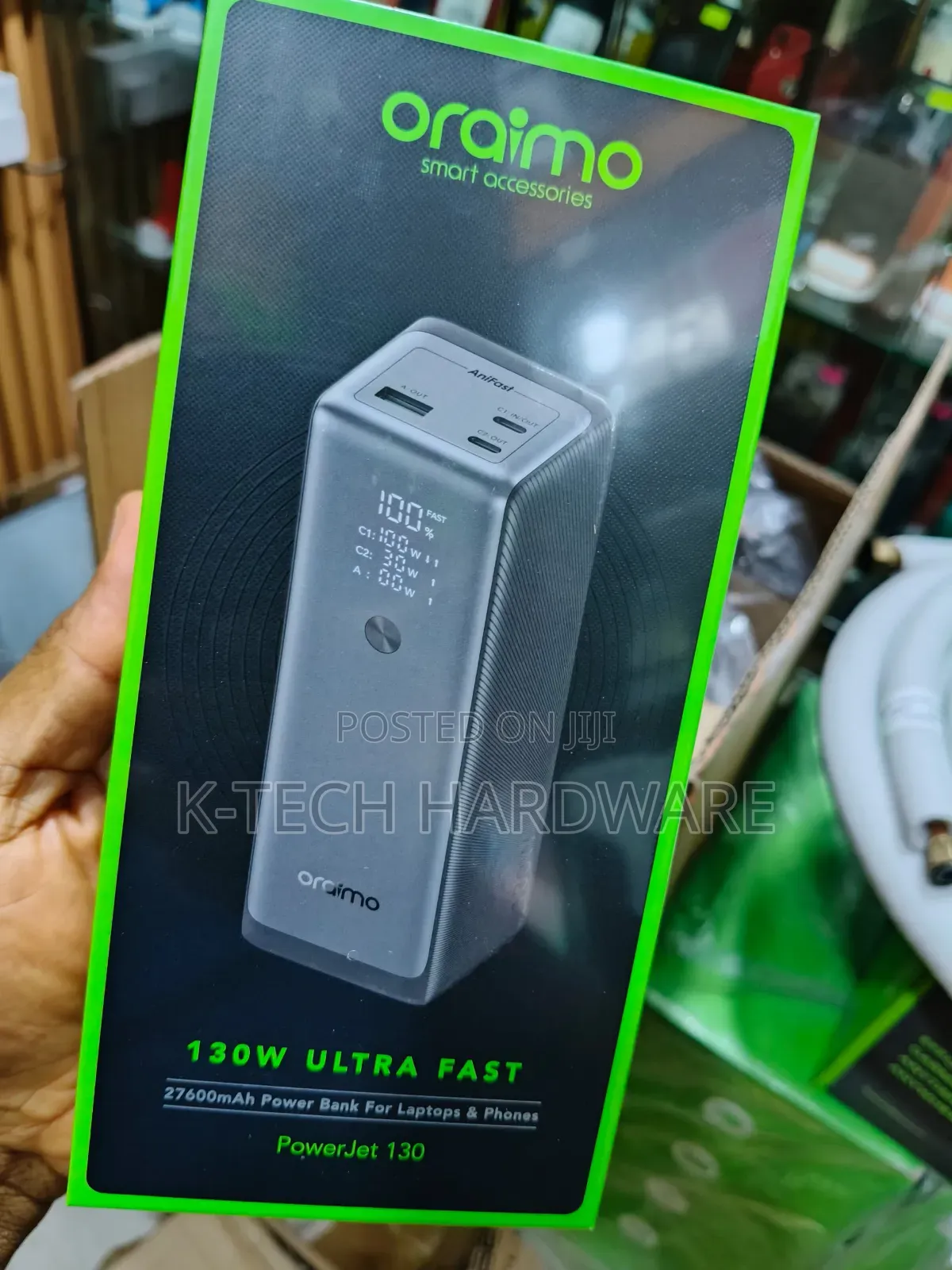 130watts Oraimo Powerjet 130 27600mah Laptop Power Bank
