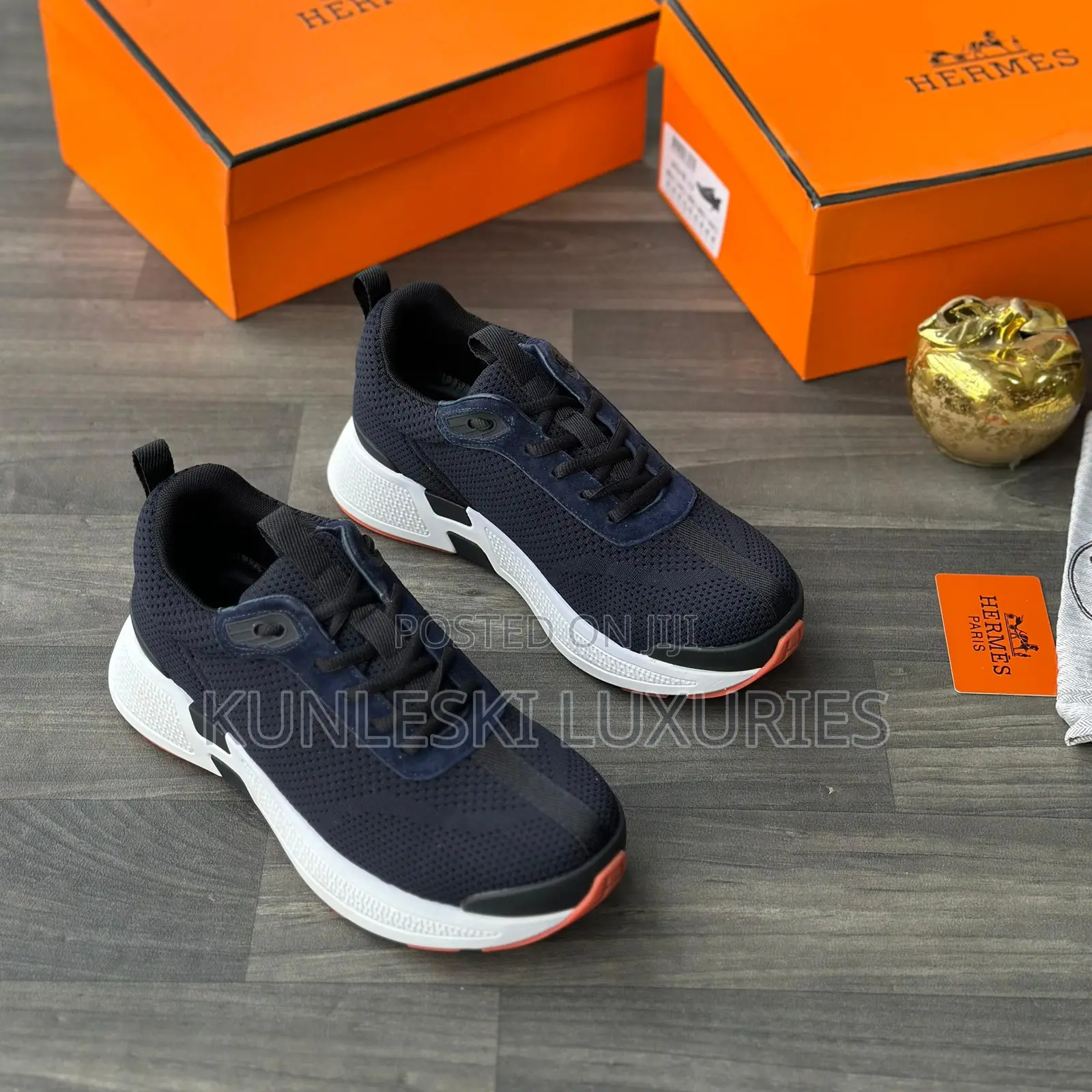 High Quality Hermes White Sole Sneakers